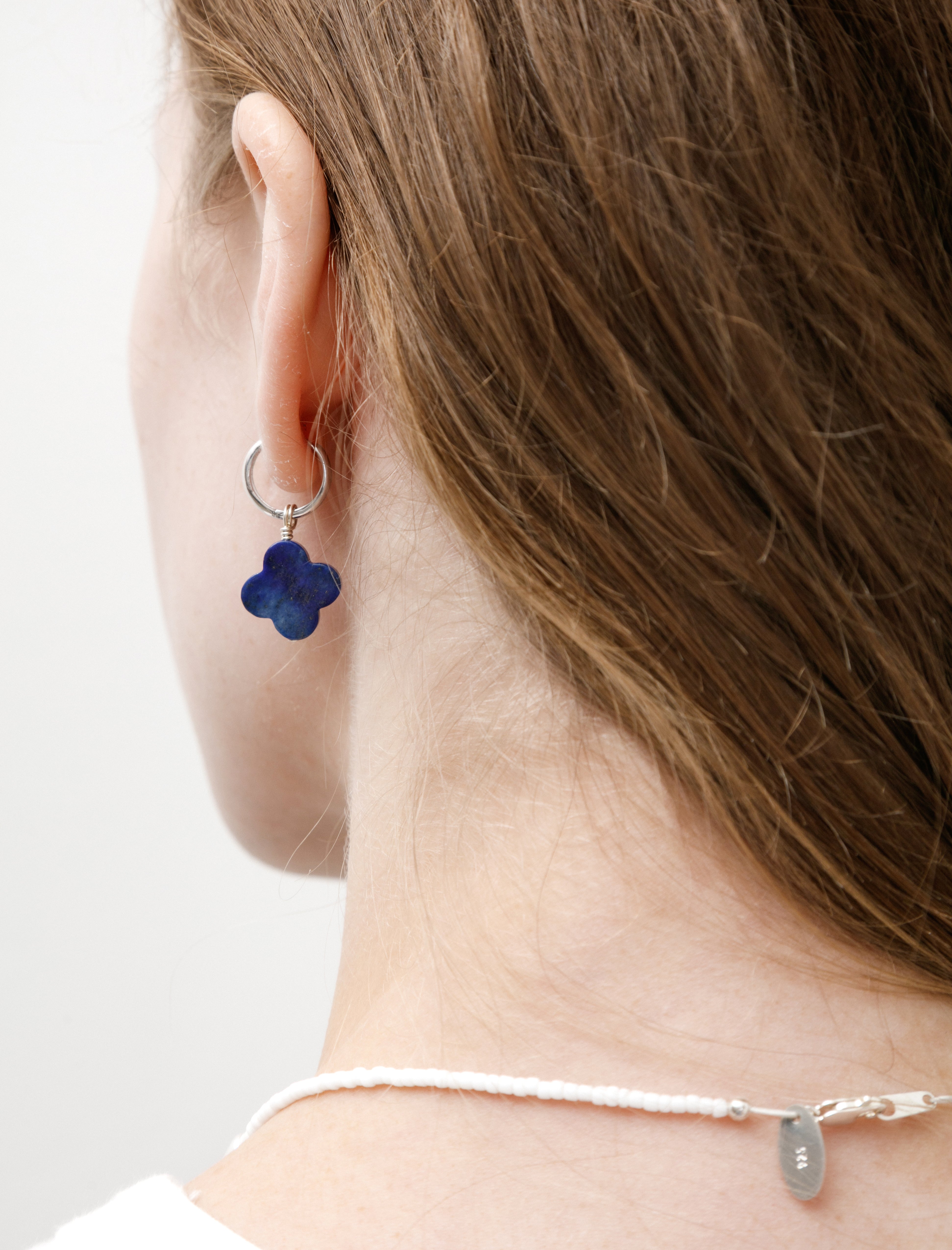 Santangelo Baba Earrings Lapis/Silver