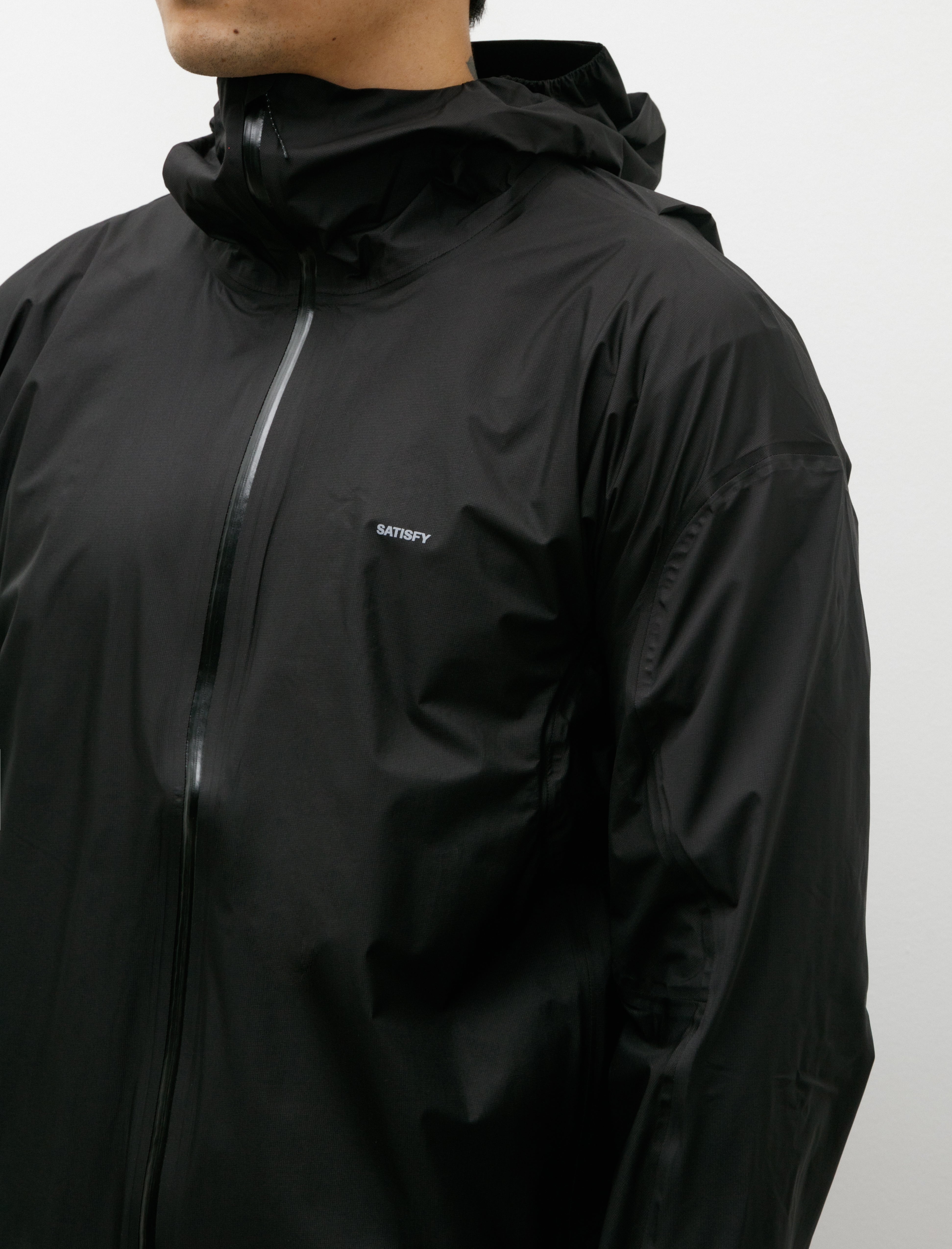 Satisfy Pertex 3L Fly Rain Jacket Black