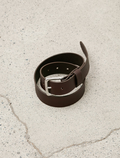 Leather Belt Chocolate Brown