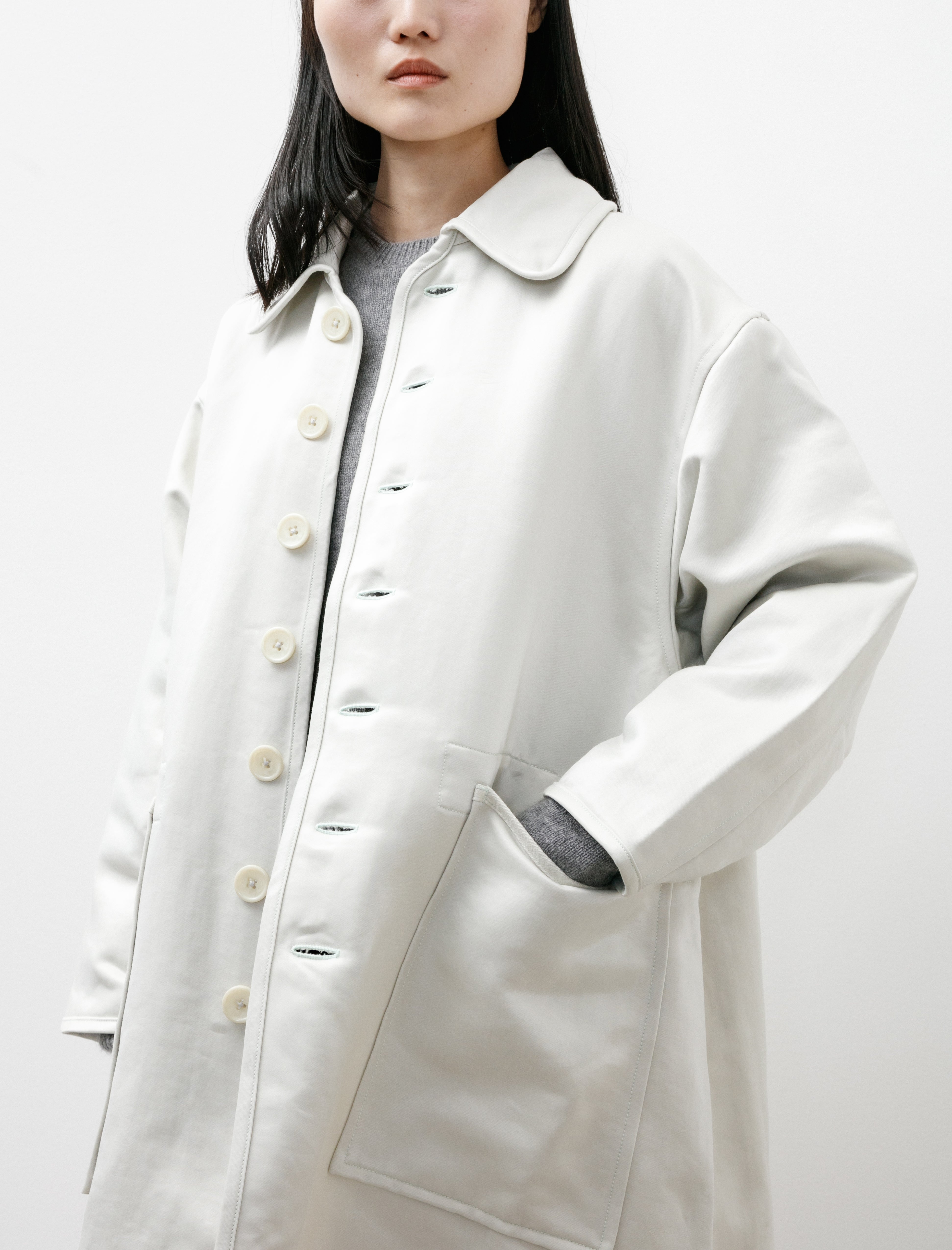 MAN-TLE R17Y1 Long Double Face Coat Clay