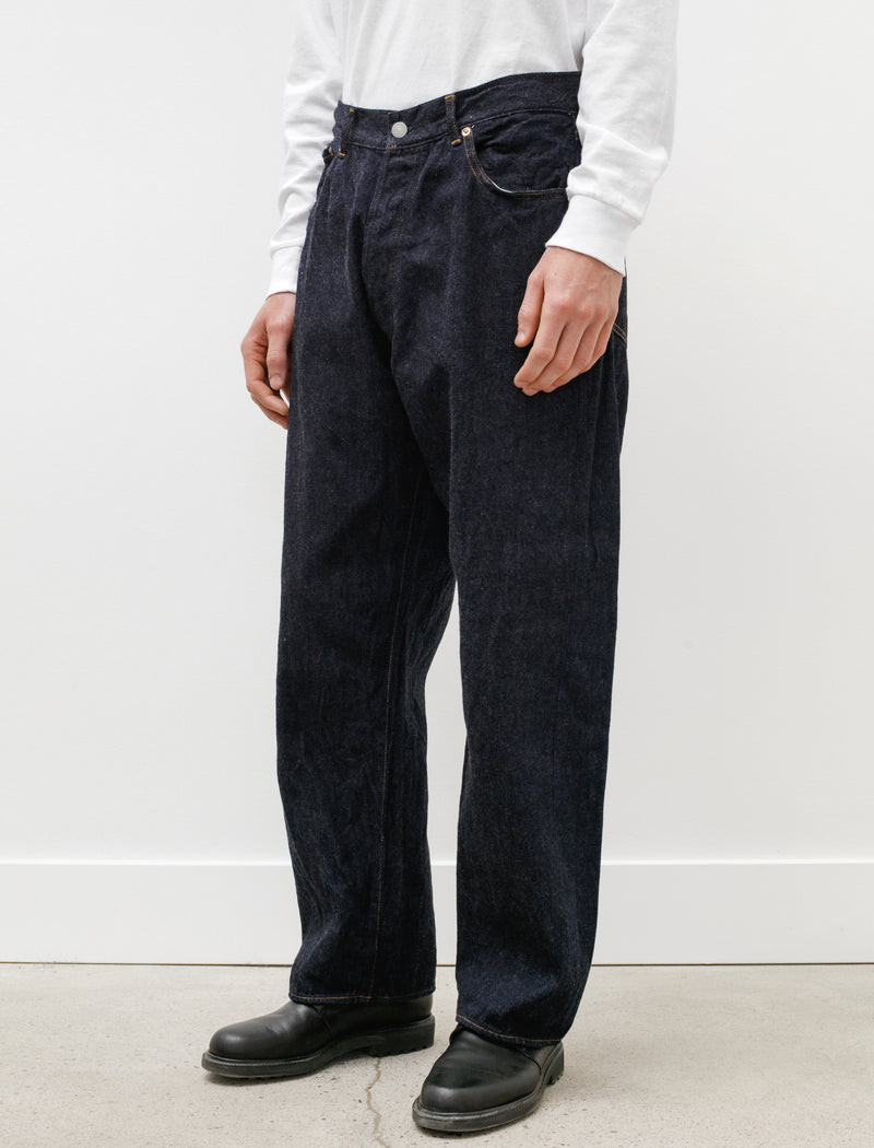 COMOLI COTTON GABARDINE WORK PANTS-