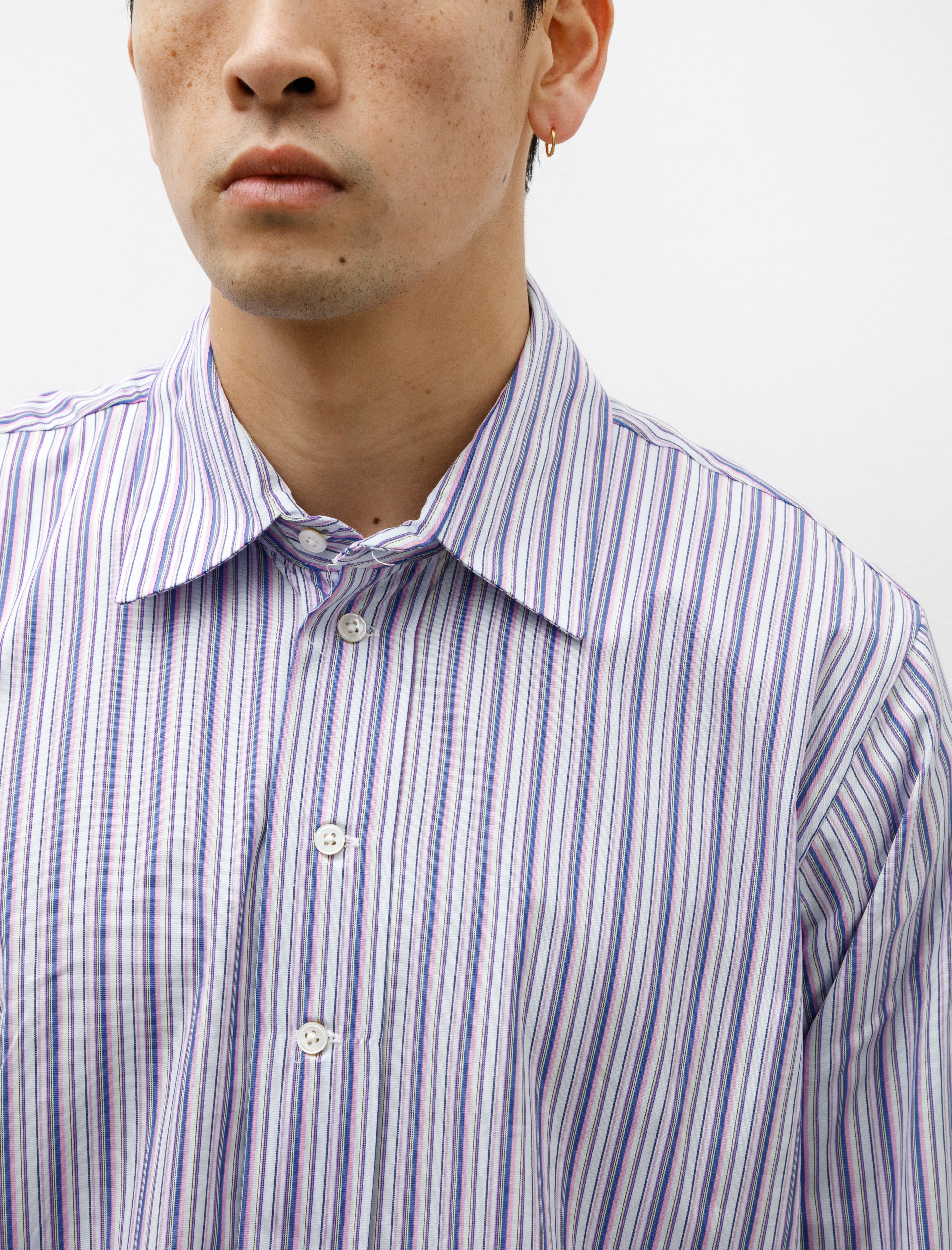 Camiel Fortgens Basic Shirt Shirting Purple Stripe