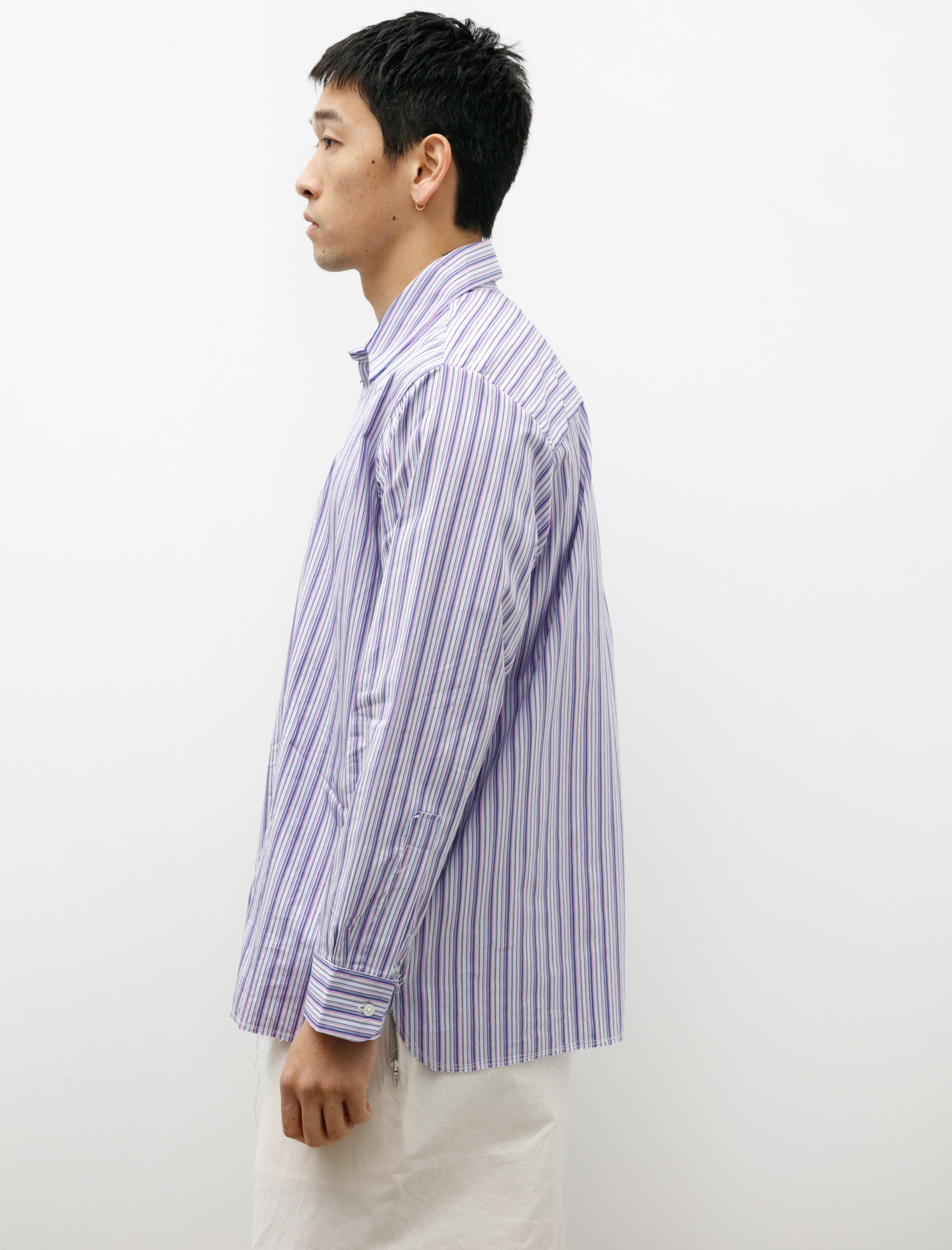 Camiel Fortgens Basic Shirt Shirting Purple Stripe