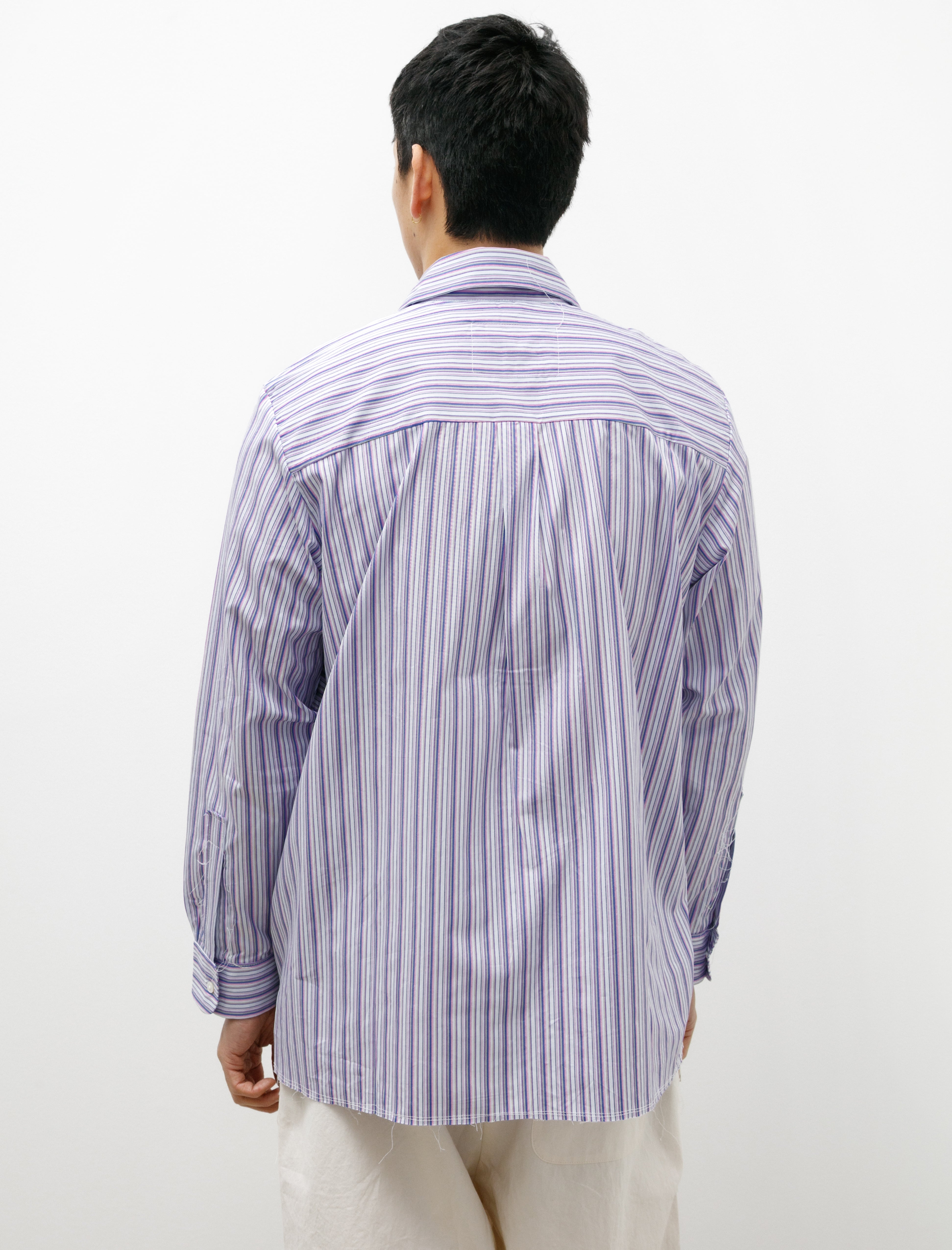 Camiel Fortgens Basic Shirt Shirting Purple Stripe