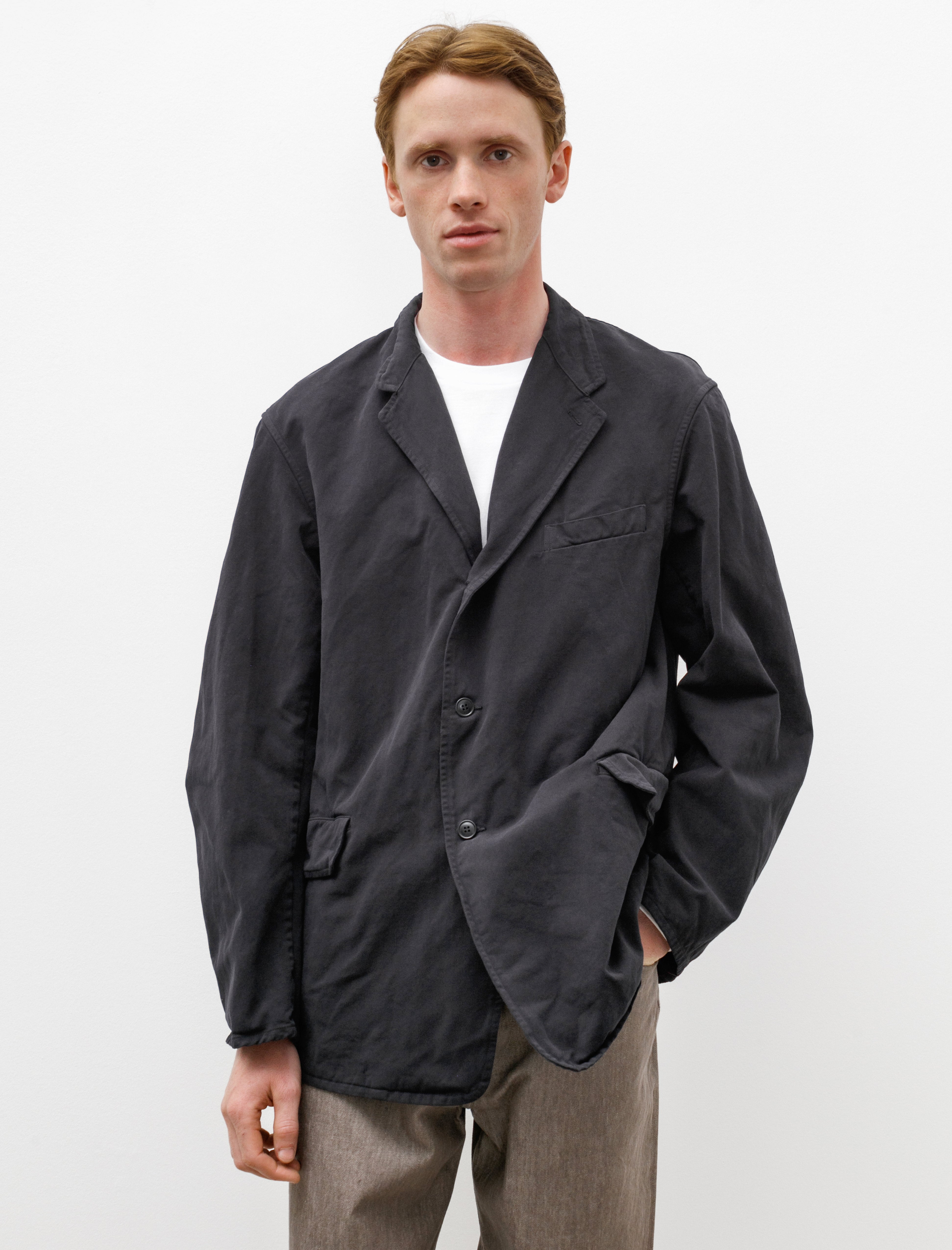 Comoli Garment Dyed Jacket Navy – Neighbour