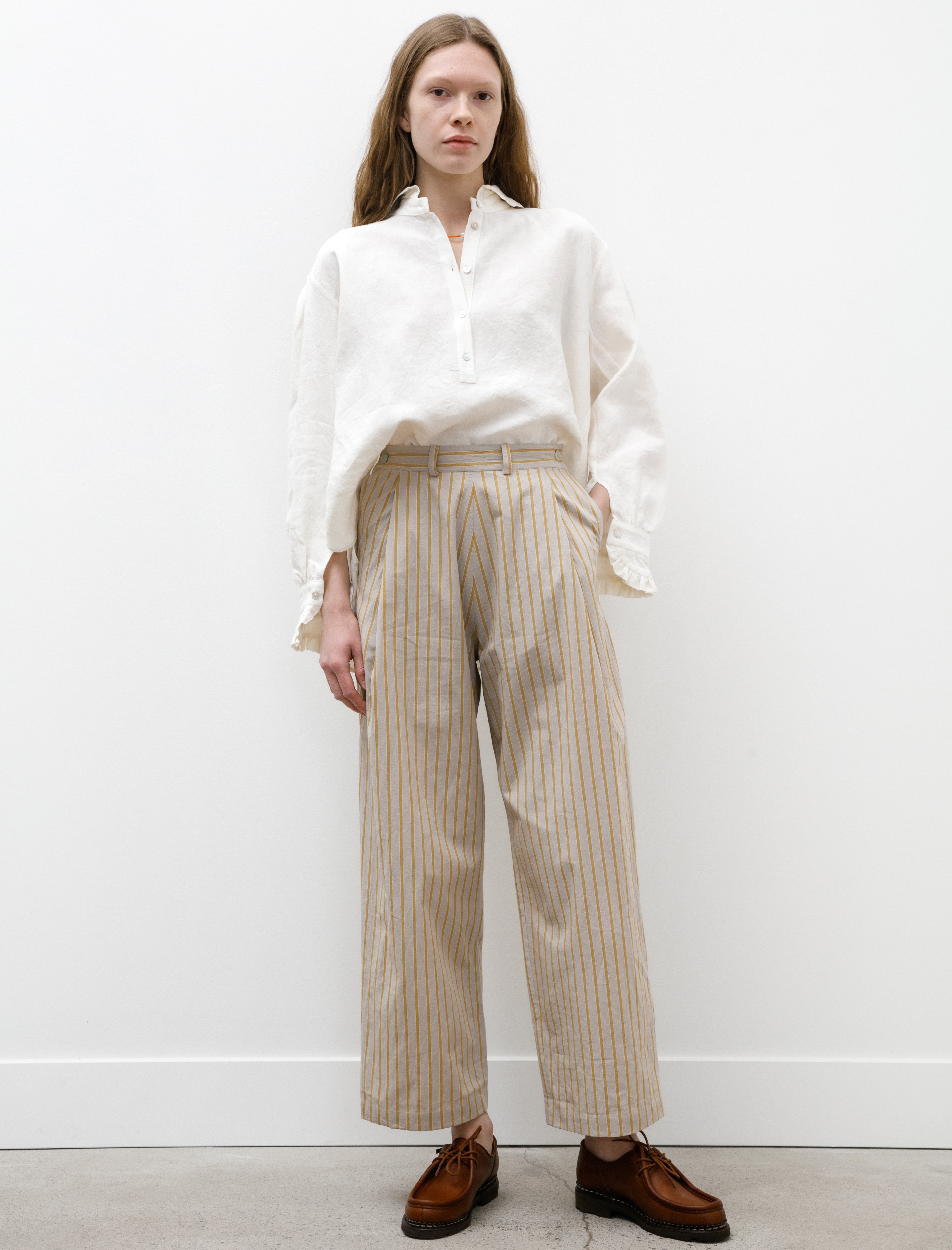 Cawley Georgia Trousers Sun/Grey Stripe