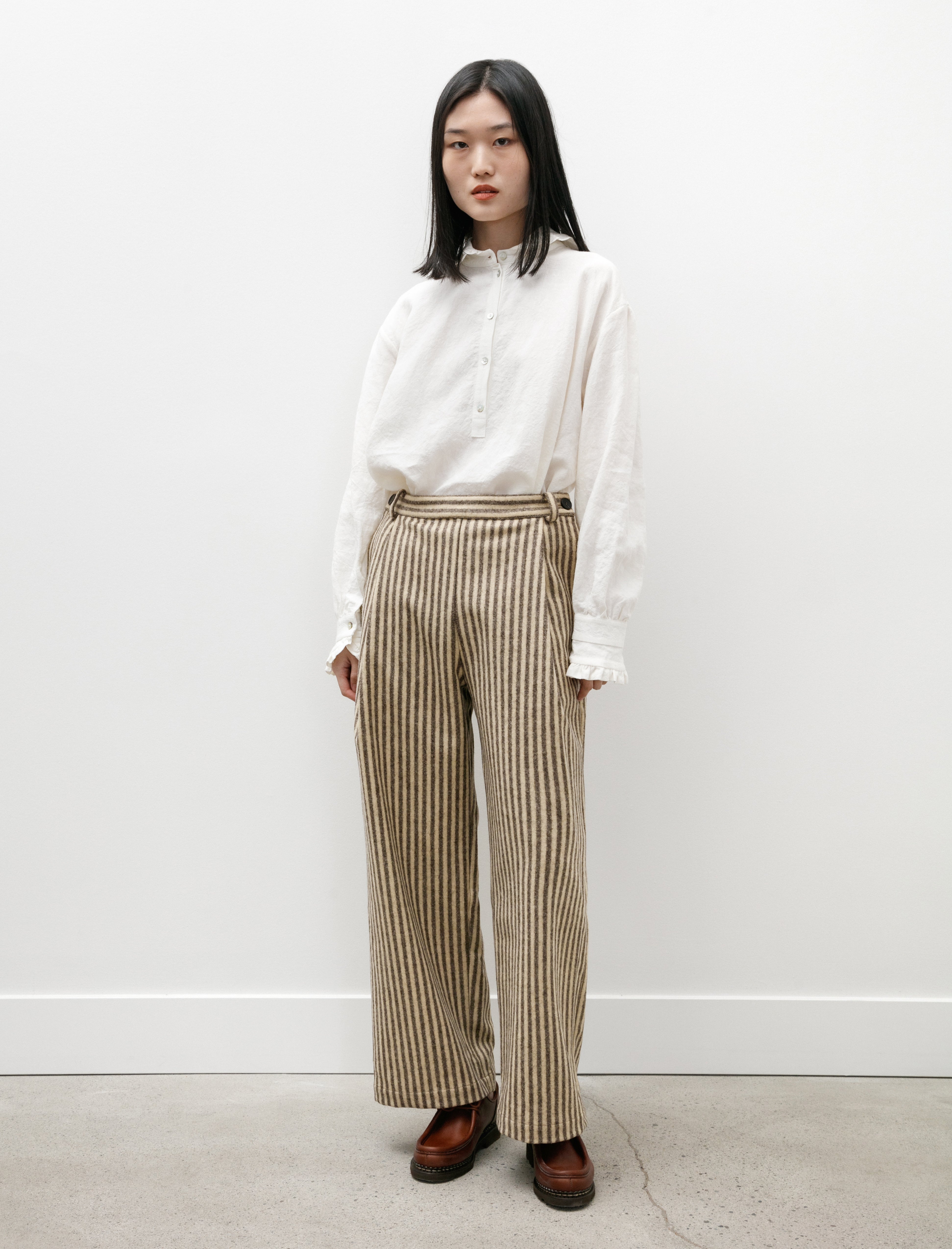 Cawley Portugese Striped Wool Georgia Trousers