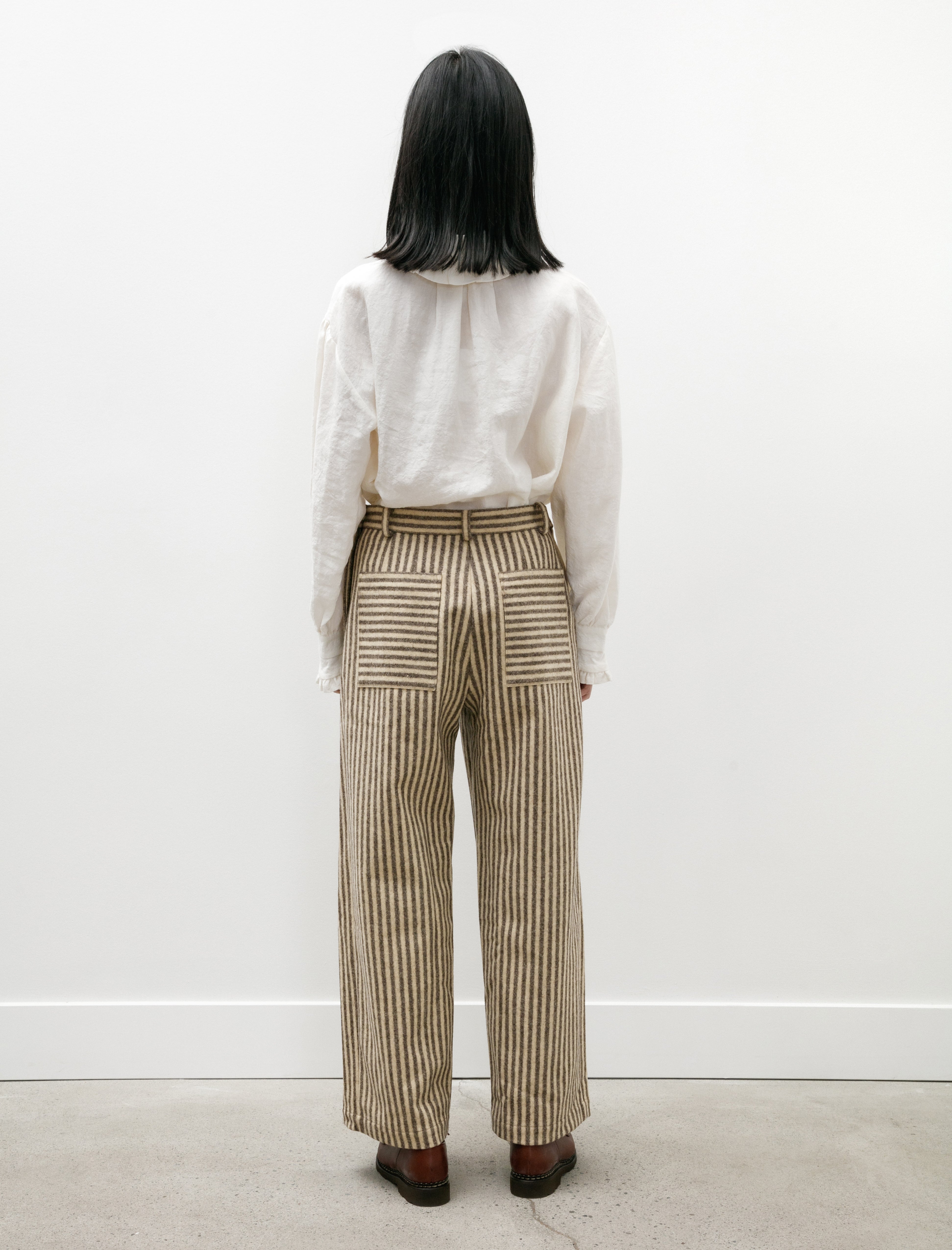 Cawley Portugese Striped Wool Georgia Trousers