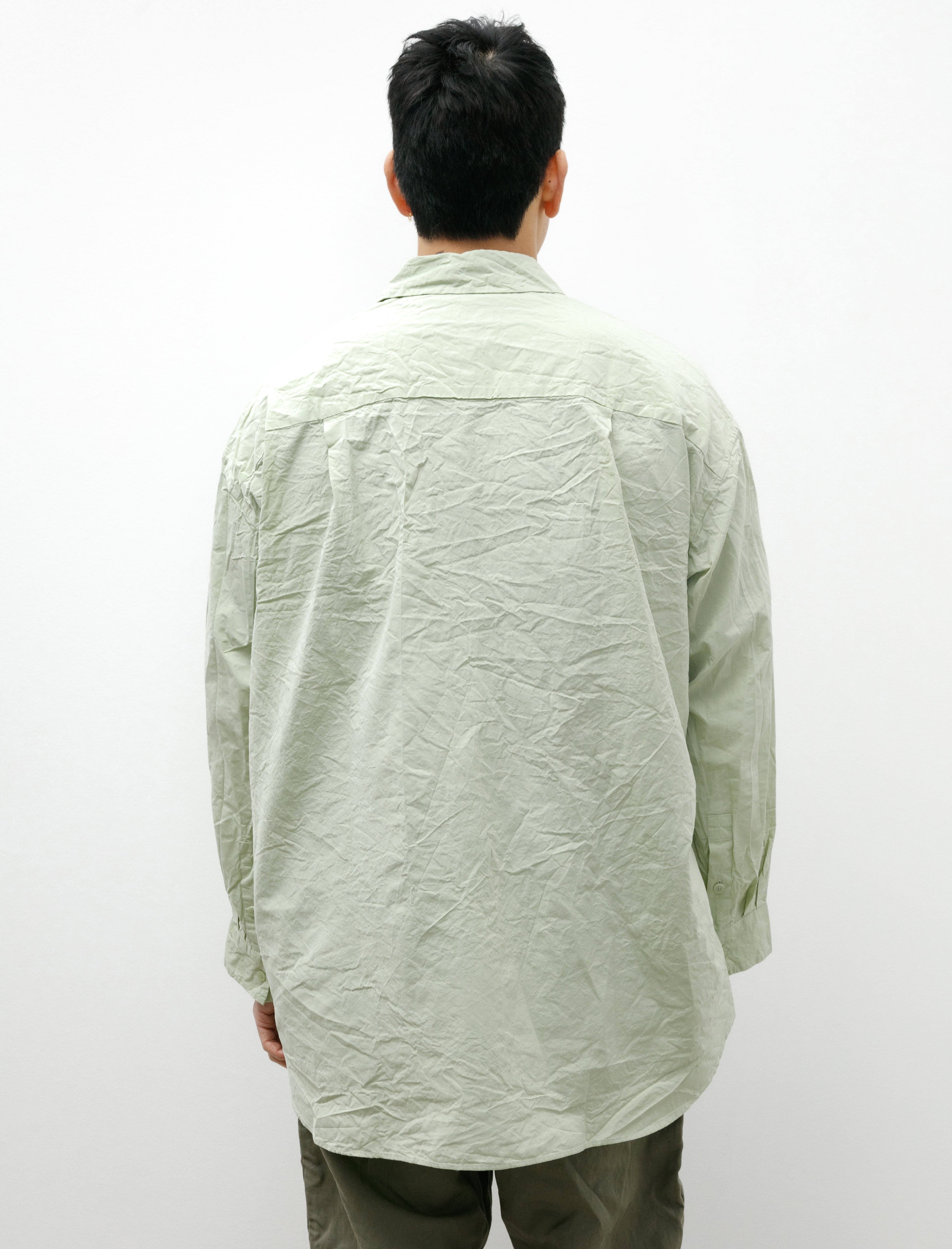 Casey Casey Volume Shirt Paper Cotton Jade