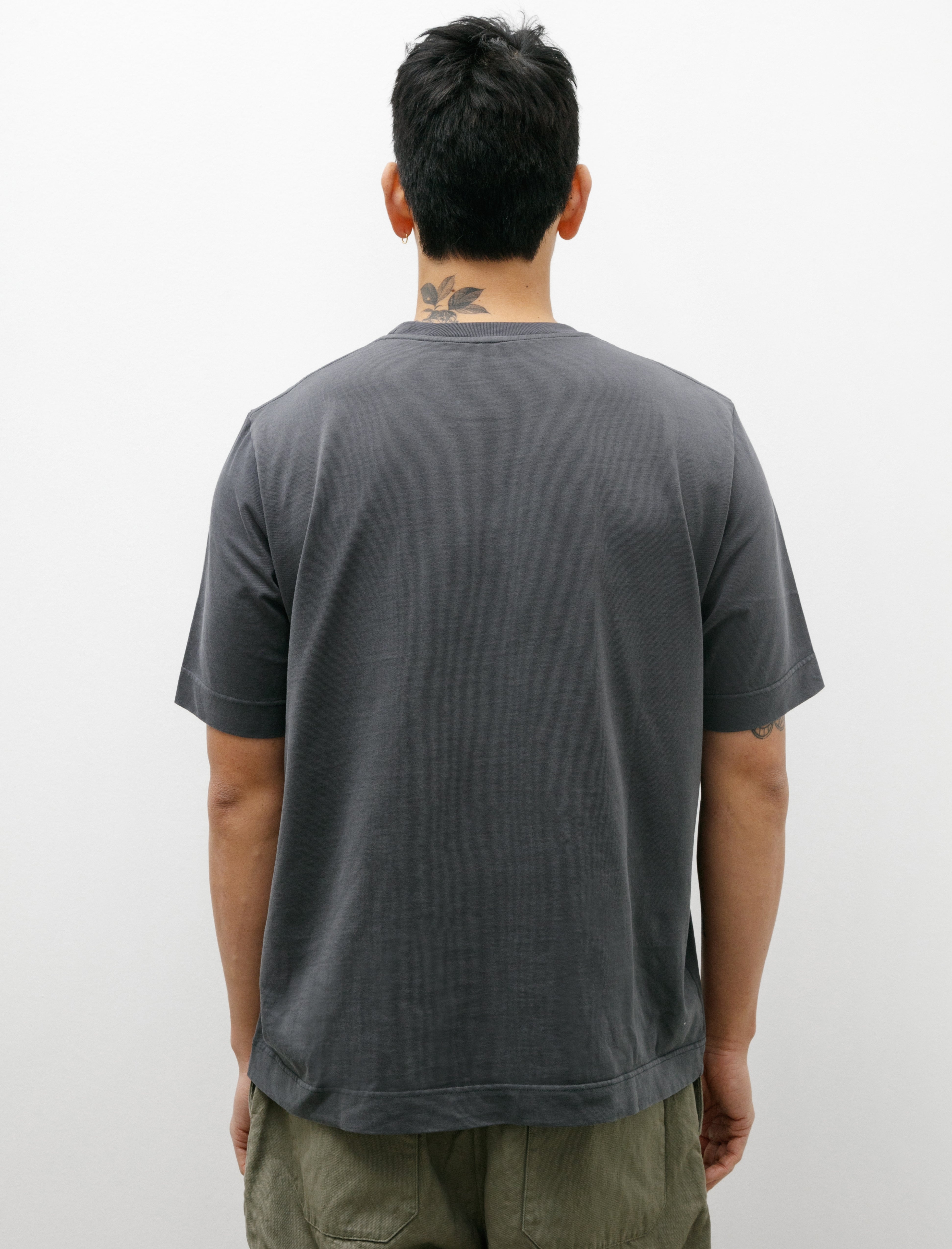 Casey Casey Felix T-Shirt Heavy Cotton Dark Grey