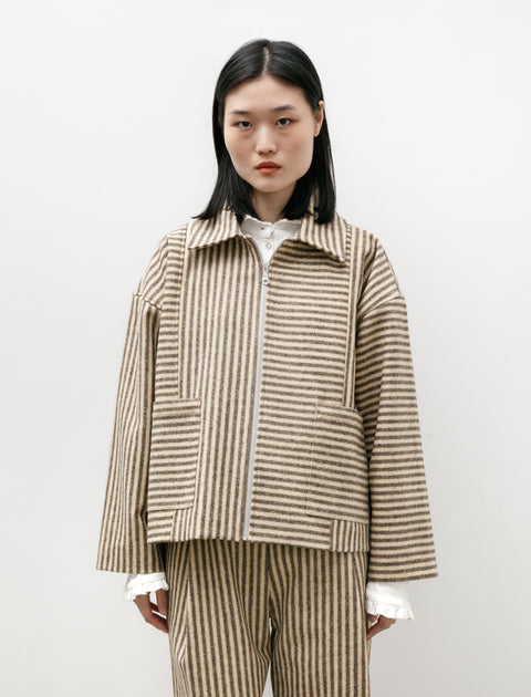 Cawley Portugese Striped Wool Anja Jacket