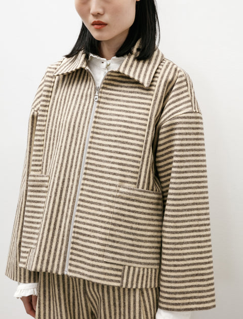 Cawley Portugese Striped Wool Anja Jacket