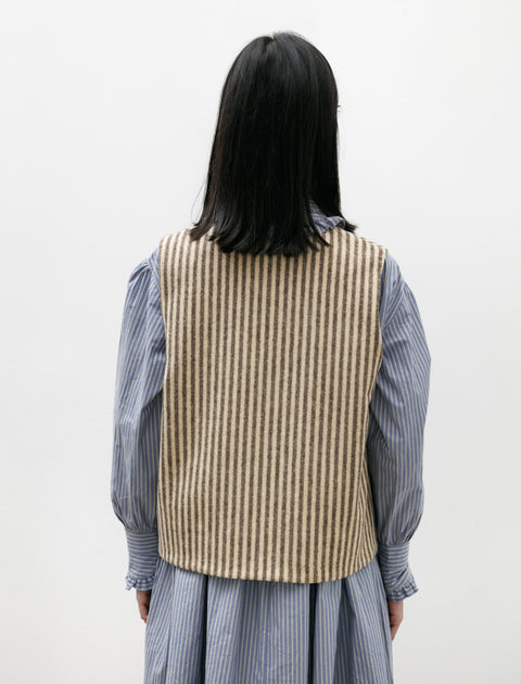 Cawley Portugese Striped Wool Imogen Vest