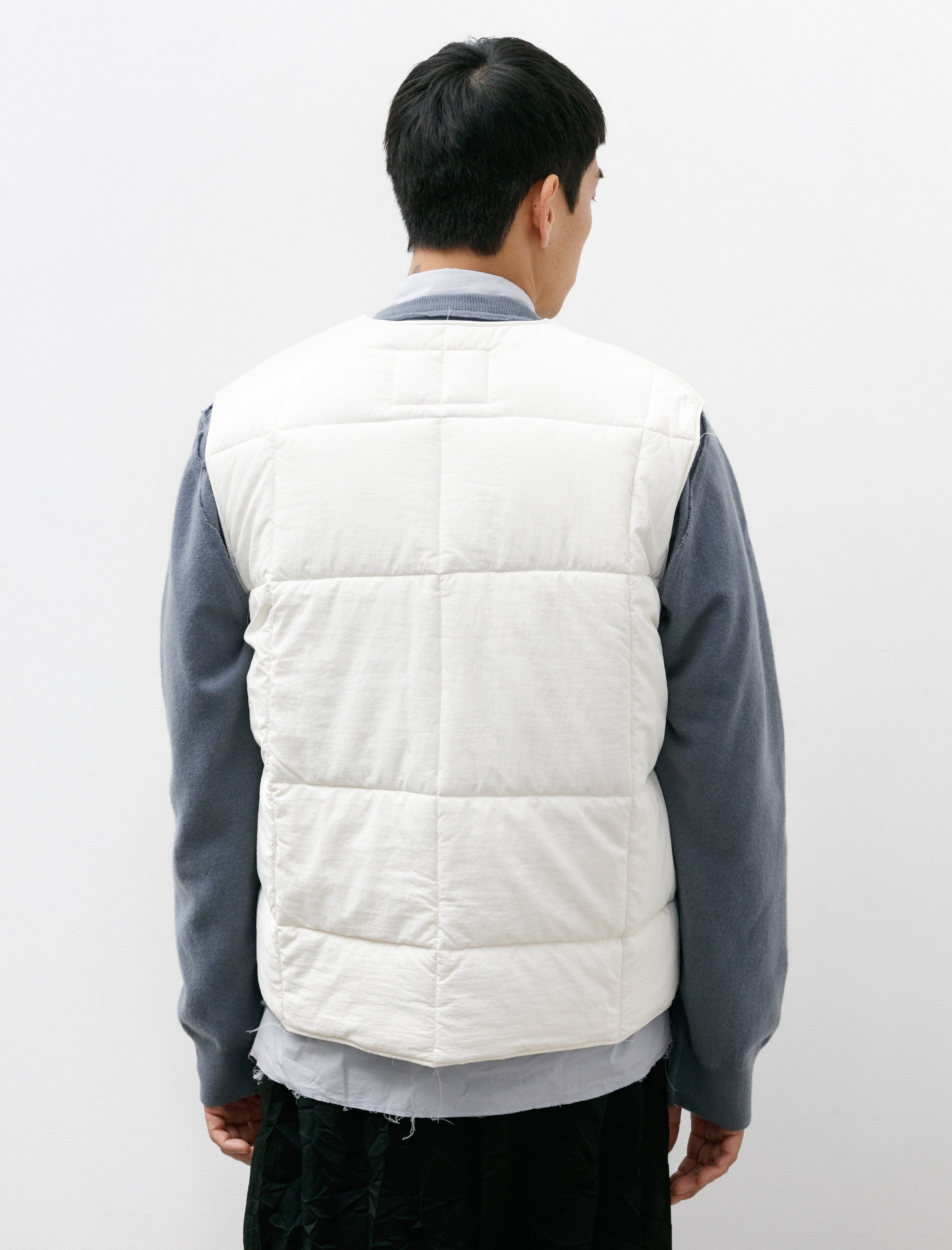 Camiel Fortgens Duvet Vest Nylon Off White