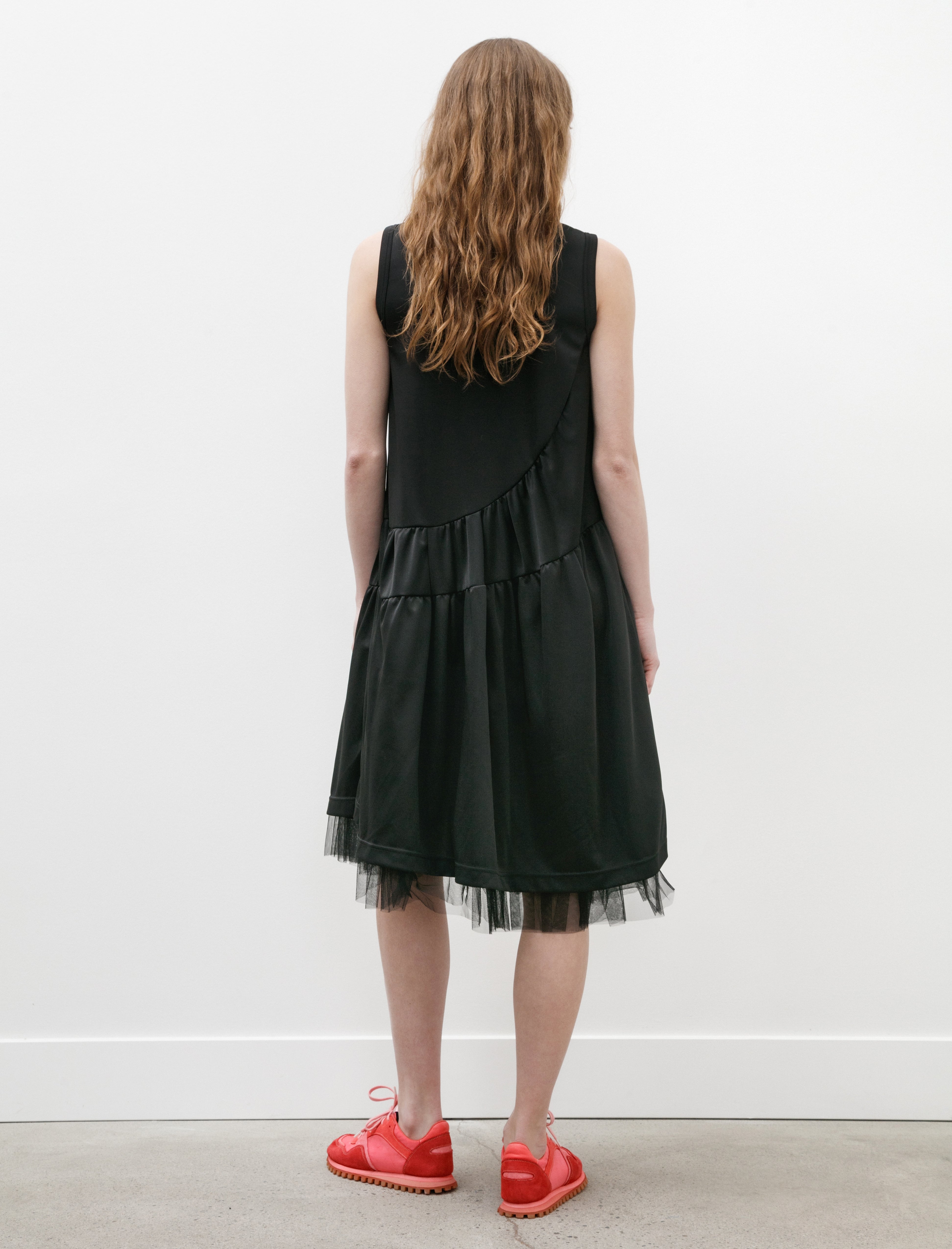 Comme des Garçons Comme des Garçons Tiered Poly Jersey Dress Black