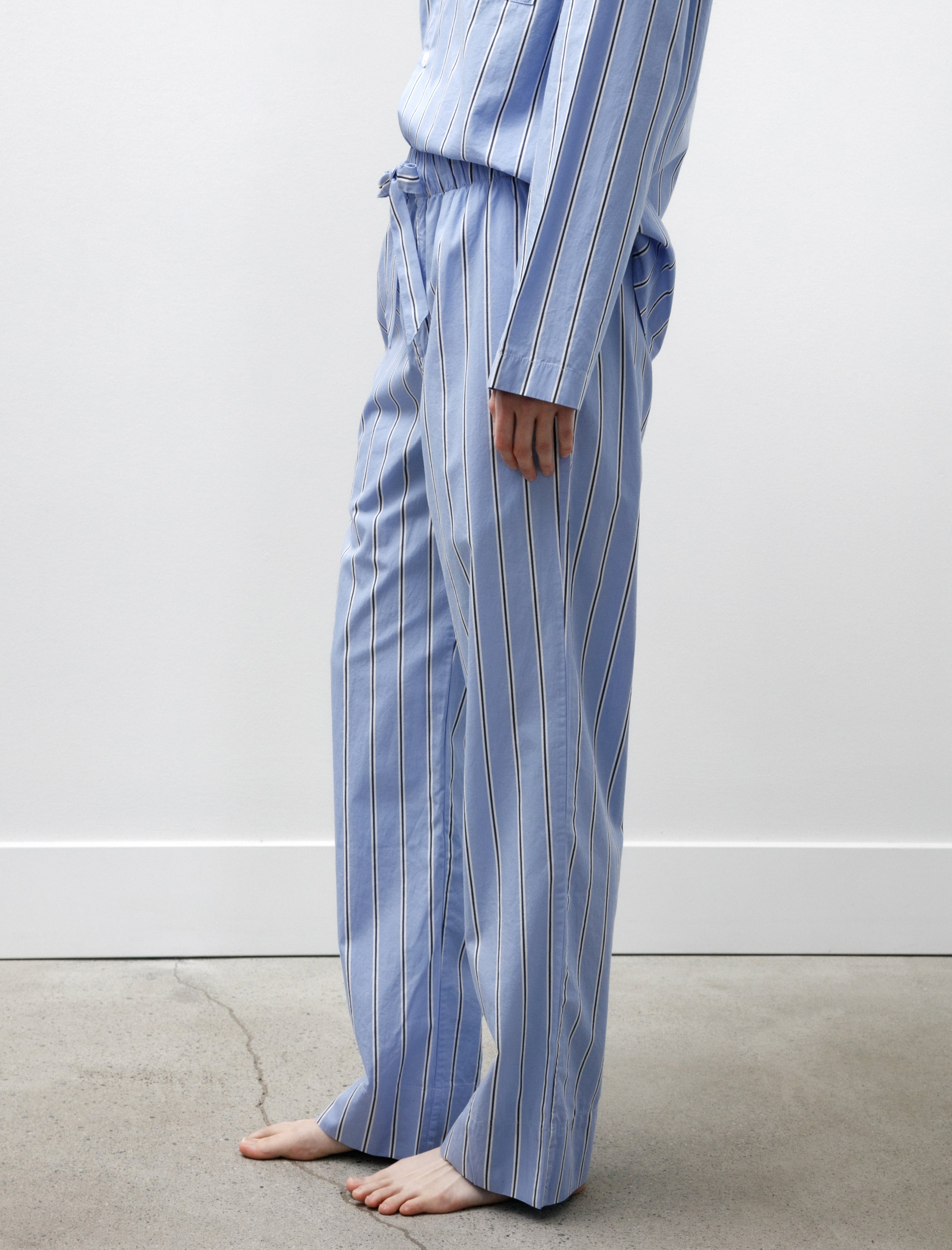 Tekla Poplin Pyjama Bassett Stripes