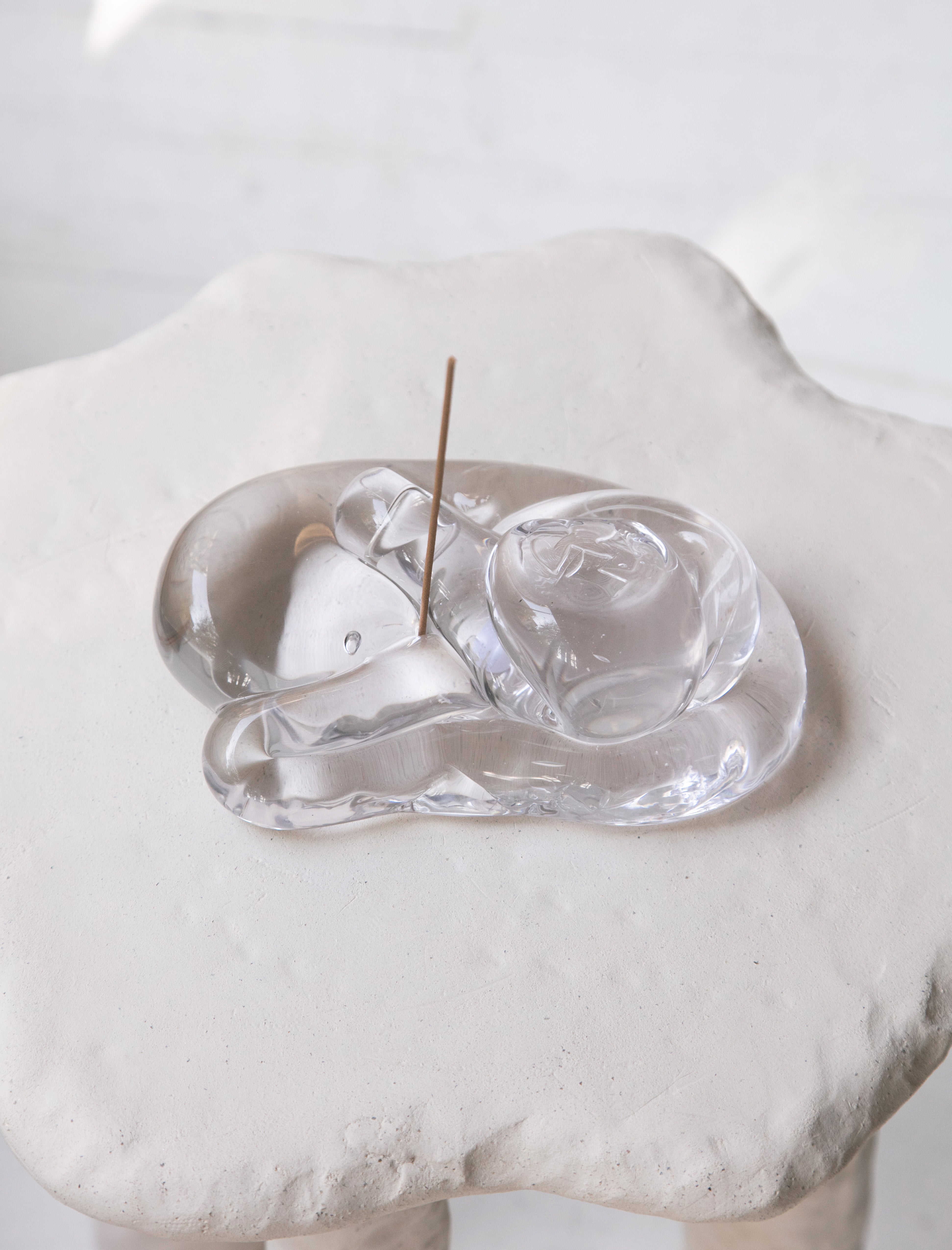 Niko June Soft Ice Incense Holder Clear