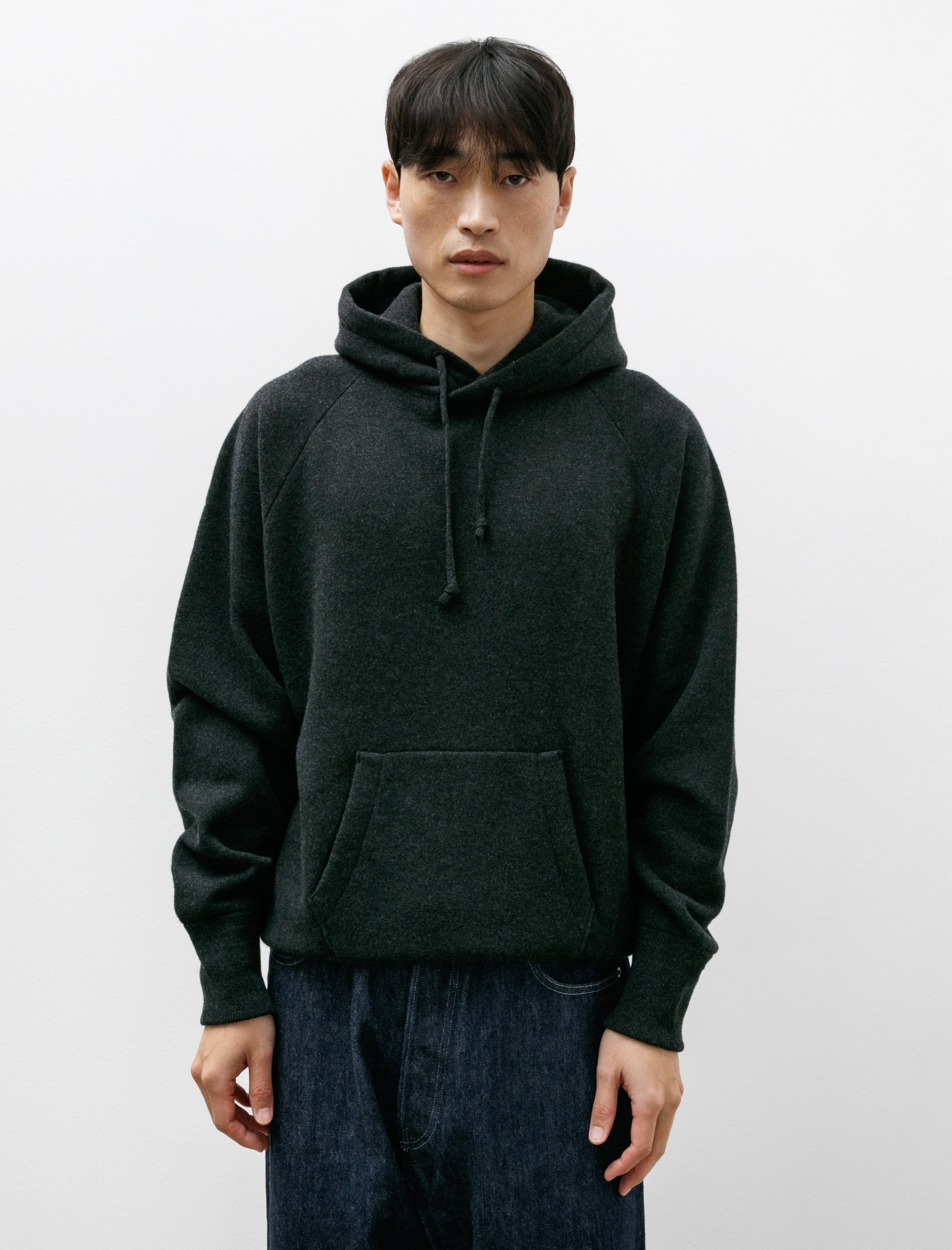 Maatee & Sons Super 160s Pullover Hoodie Charcoal