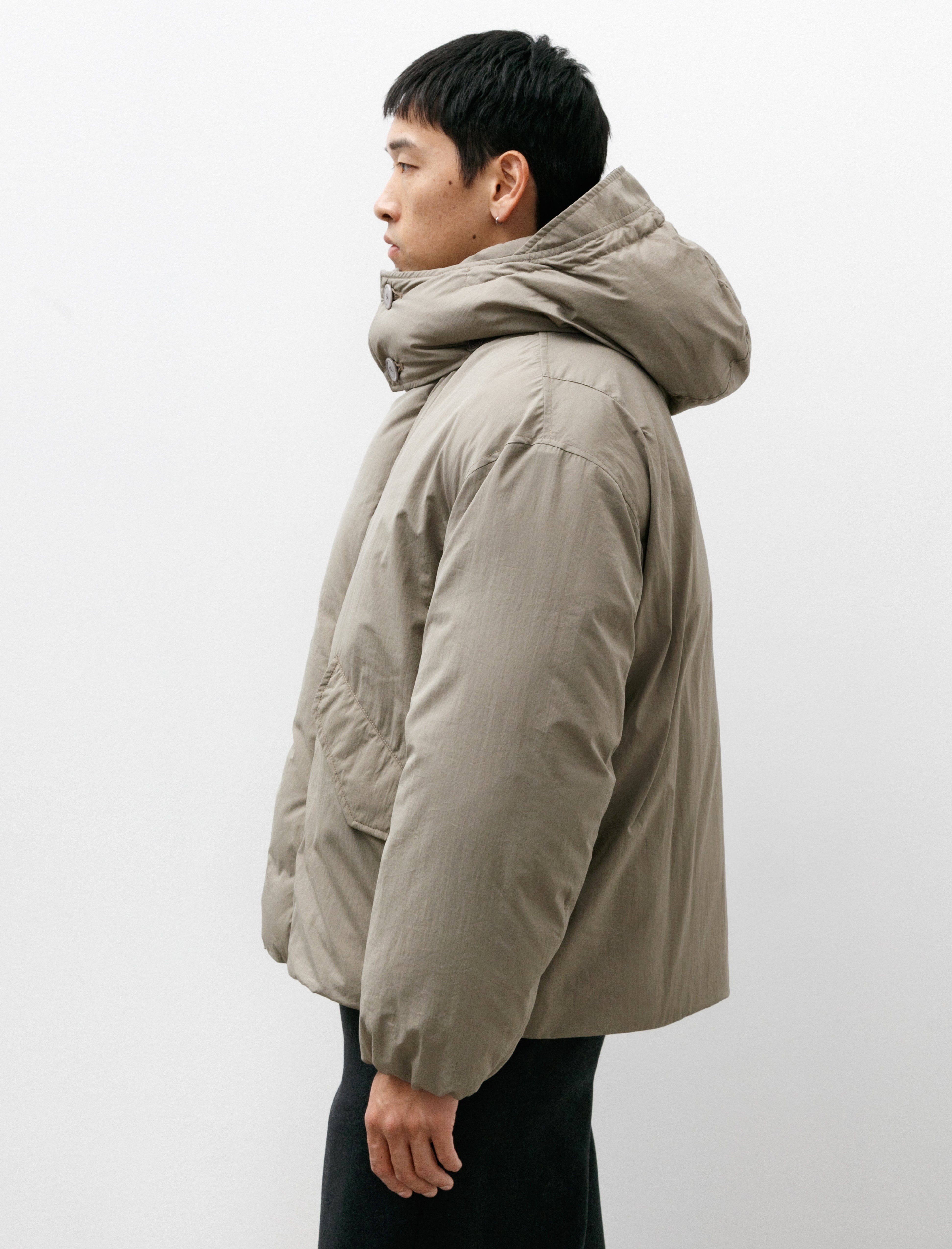 Lemaire Hooded Puffer Blouson Desert Sage