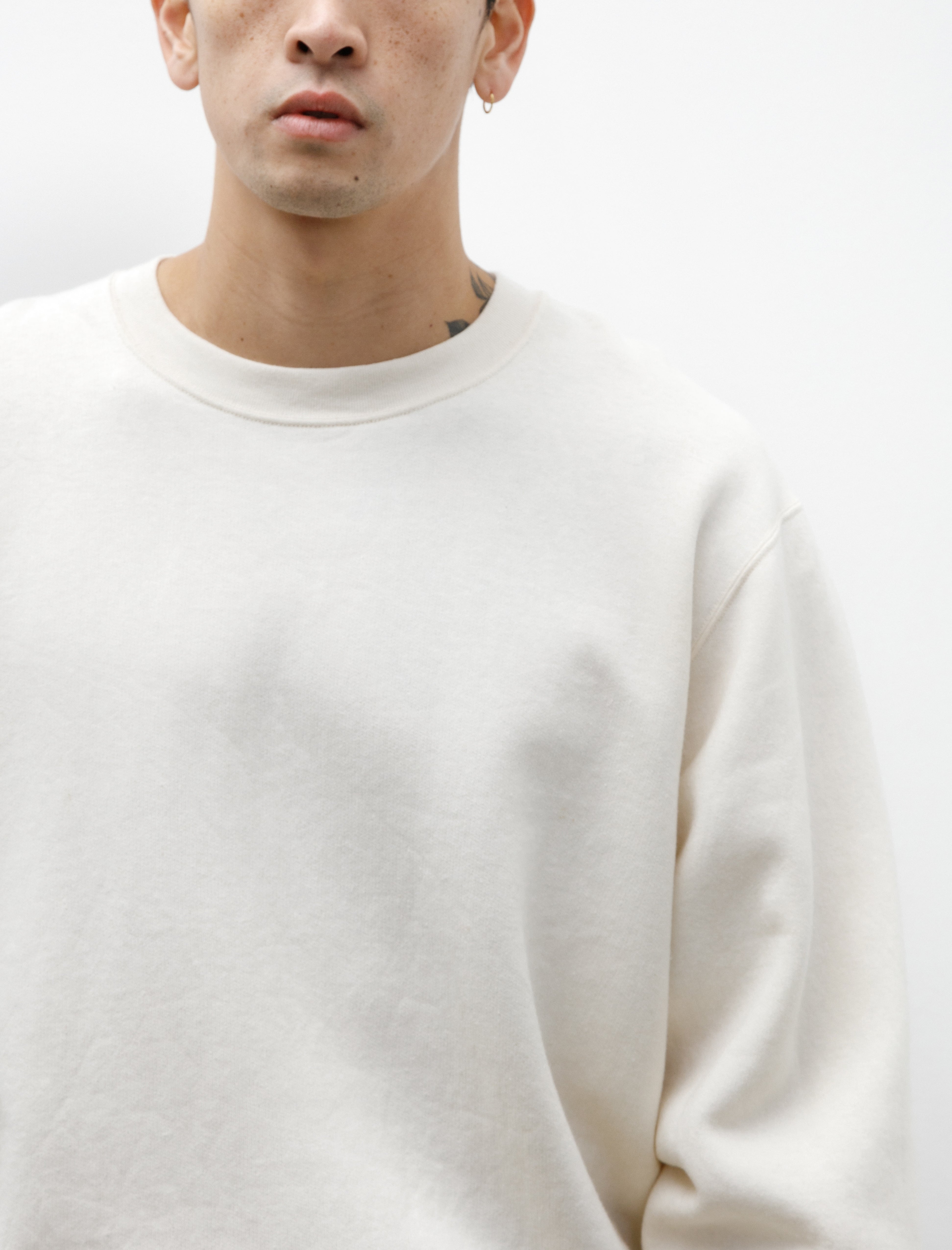 Dana Lee Brown Ring Neck Sweatshirt 125 GSM Seeded Natural