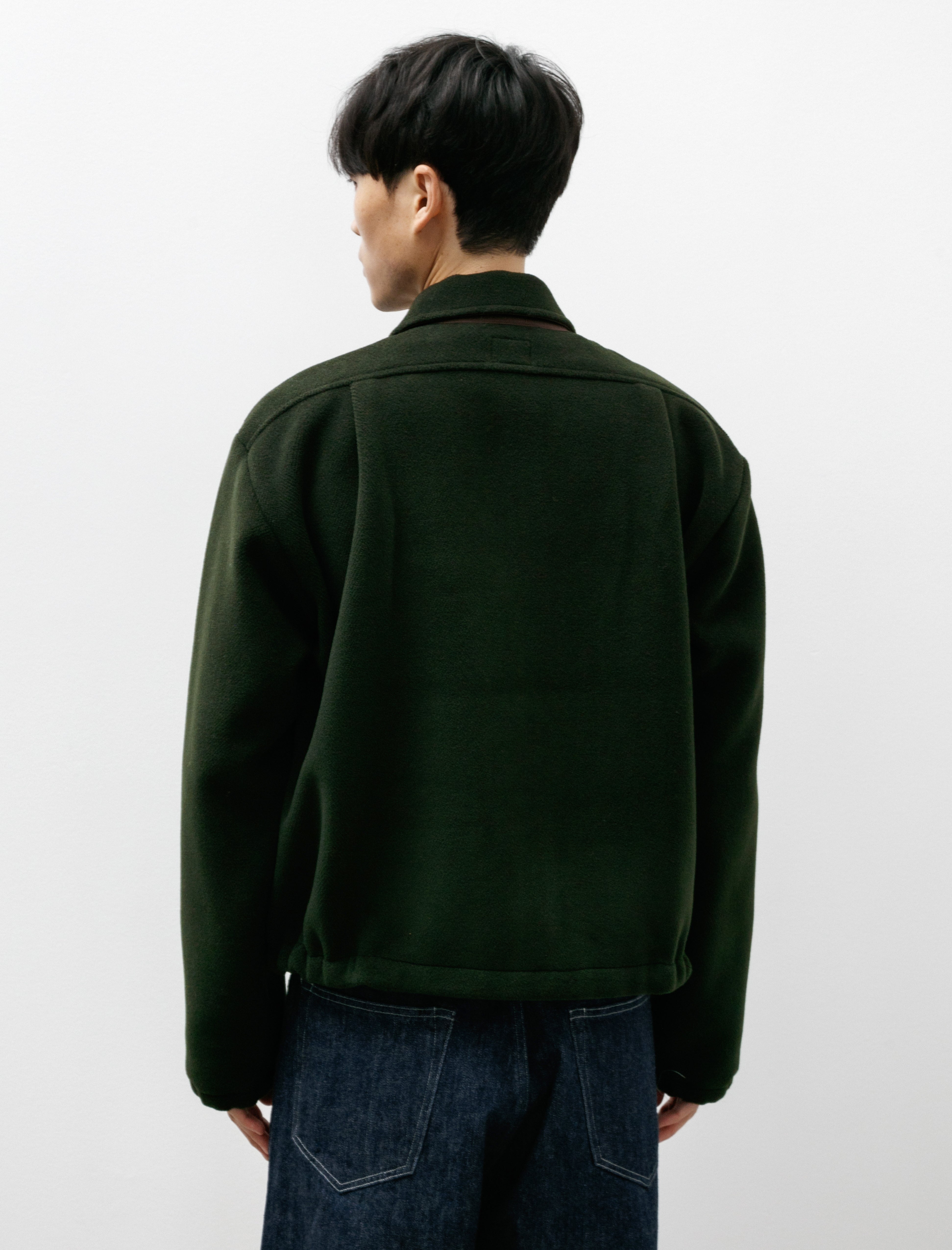 LEJ Shell Blouson Bottle Green Wool