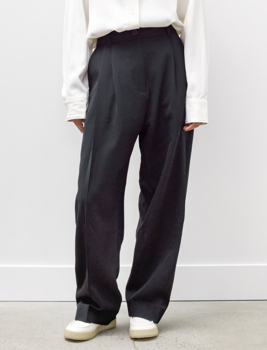 Acuna Double Pleat Pants Black