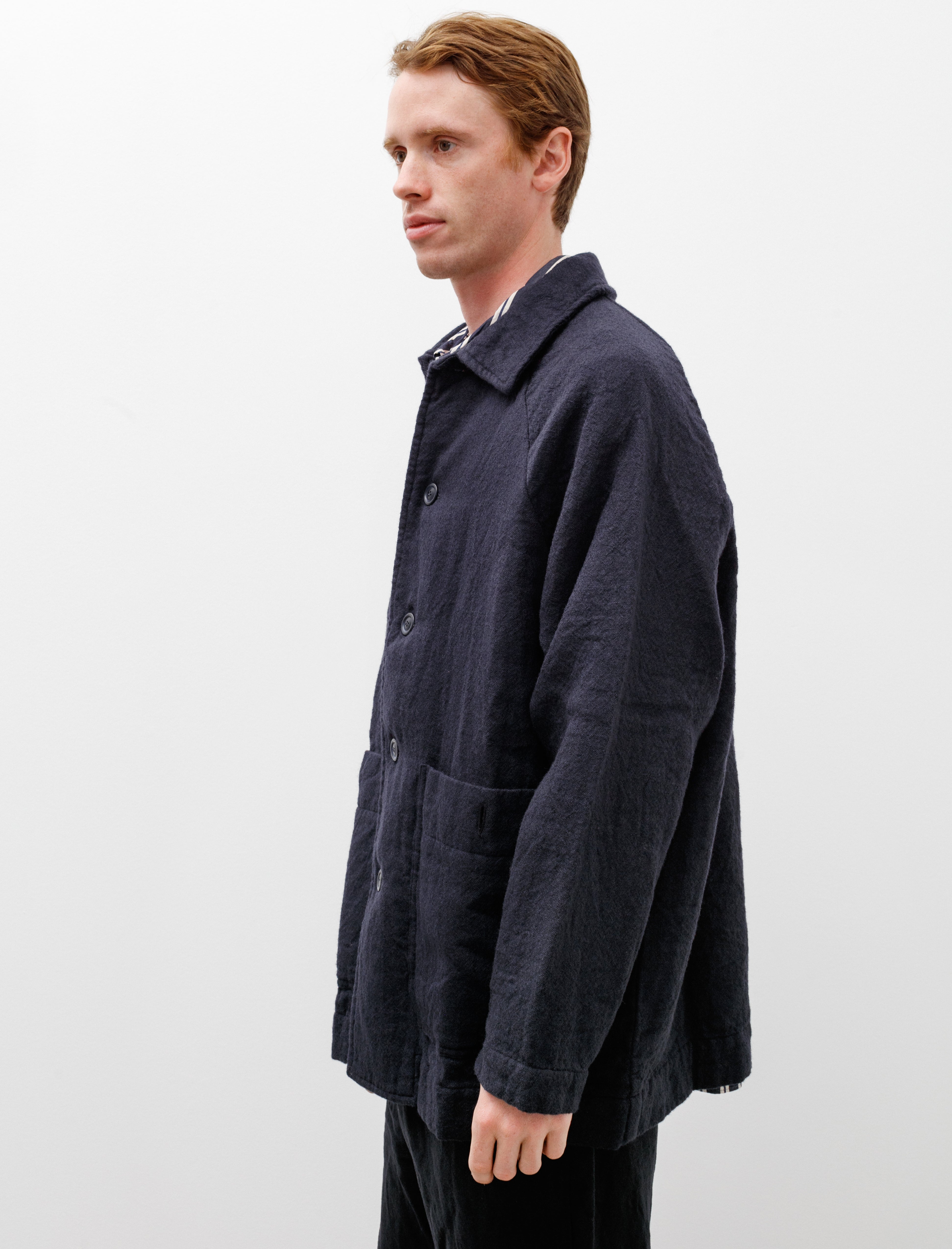 Casey Casey Rotty Jacket Wool Navy – Neighbour