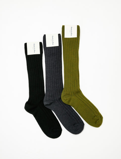 Maria La Rosa College Ribbed Socks