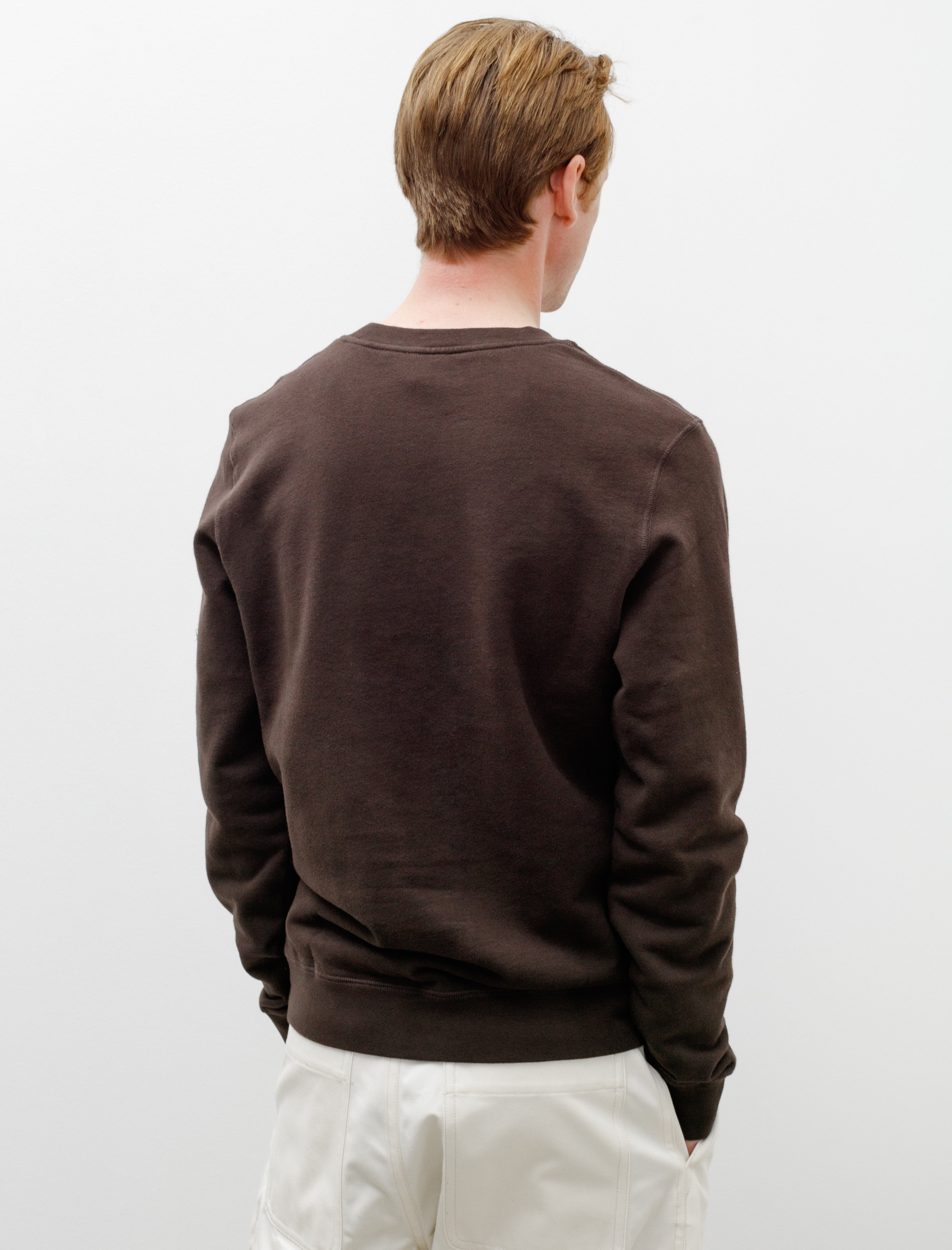 Sunspel Loopback Sweatshirt Coffee