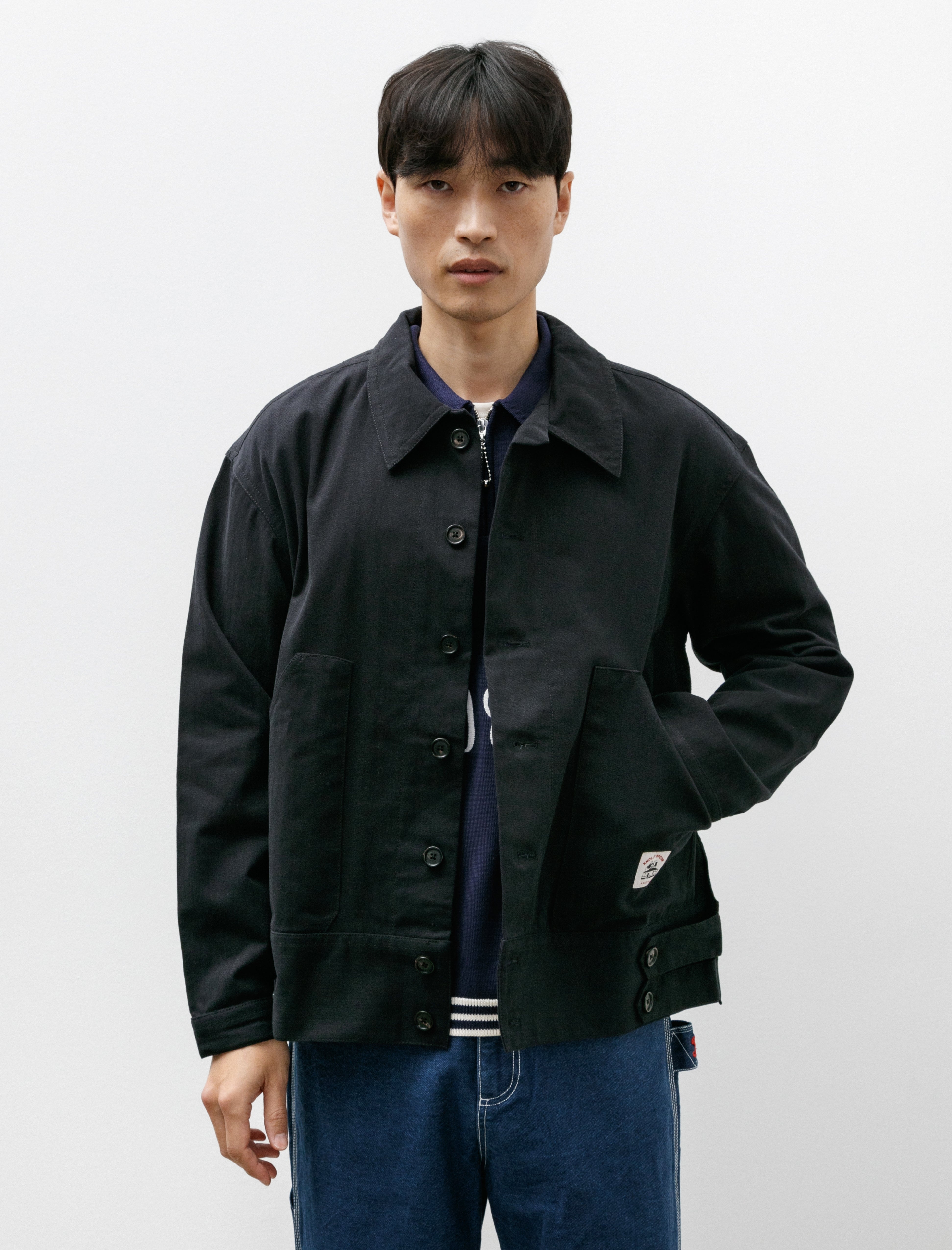 Bode Knolly Brook Side Tab Jacket Black