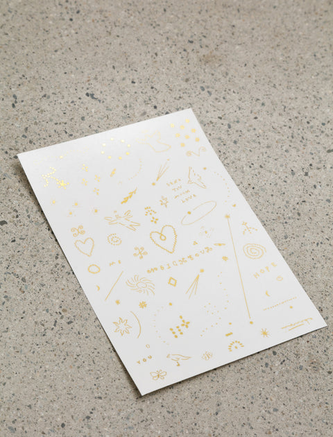 Opnner Gold Neighbour Tattoo Sheet