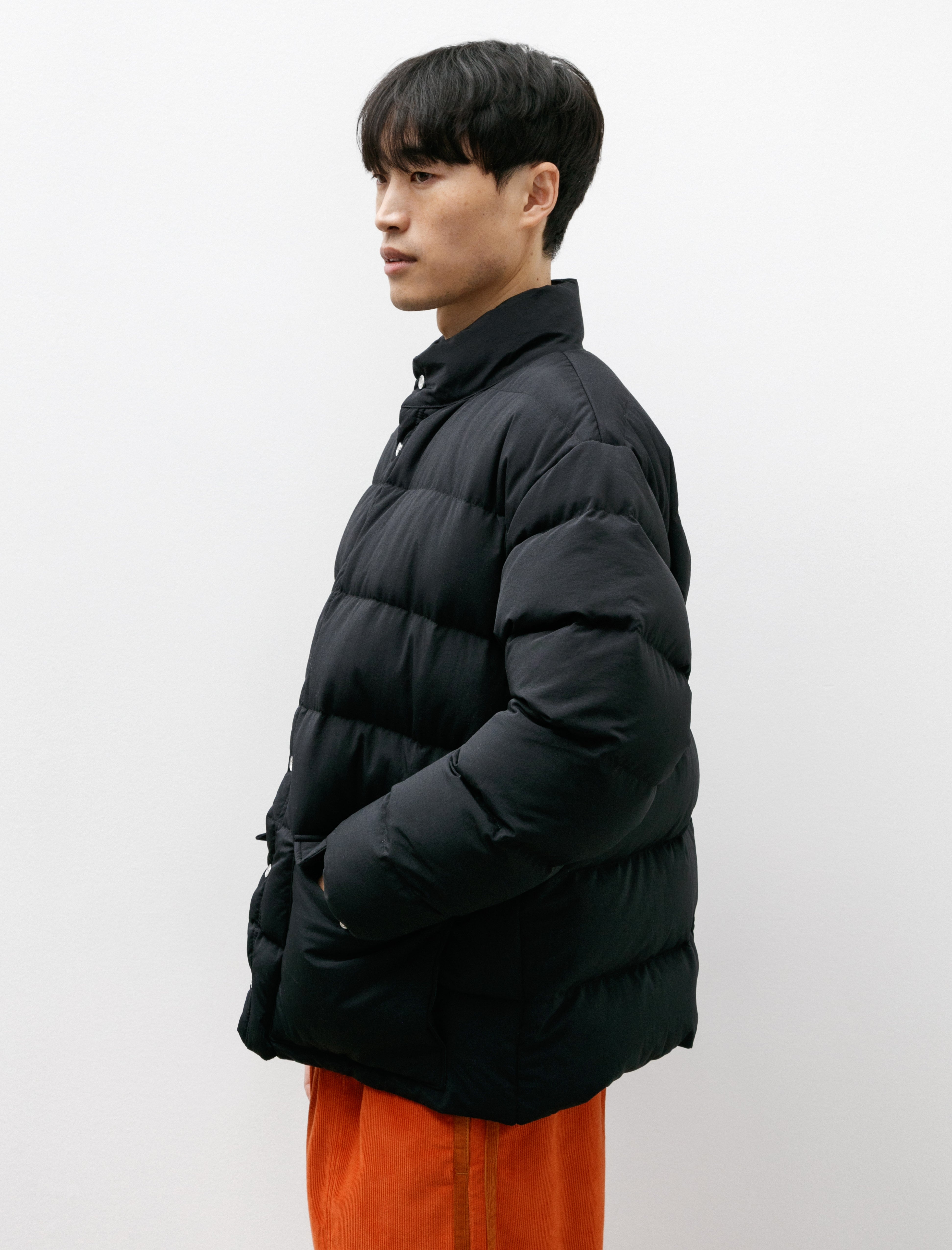 Bode Burlington Puffer Jacket Black