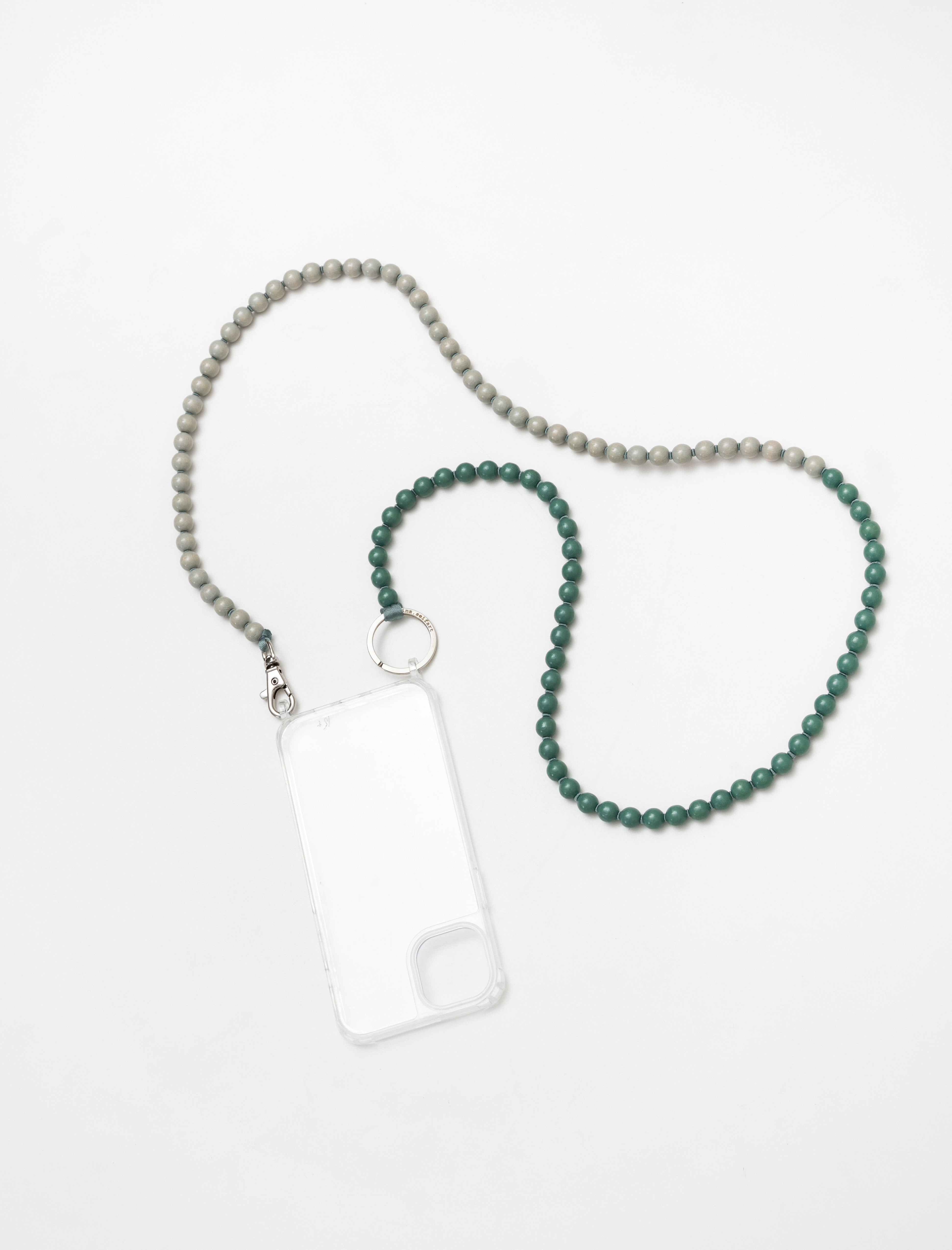 Ina Seifart Handykette Phone Necklace Salvia/Light Grey