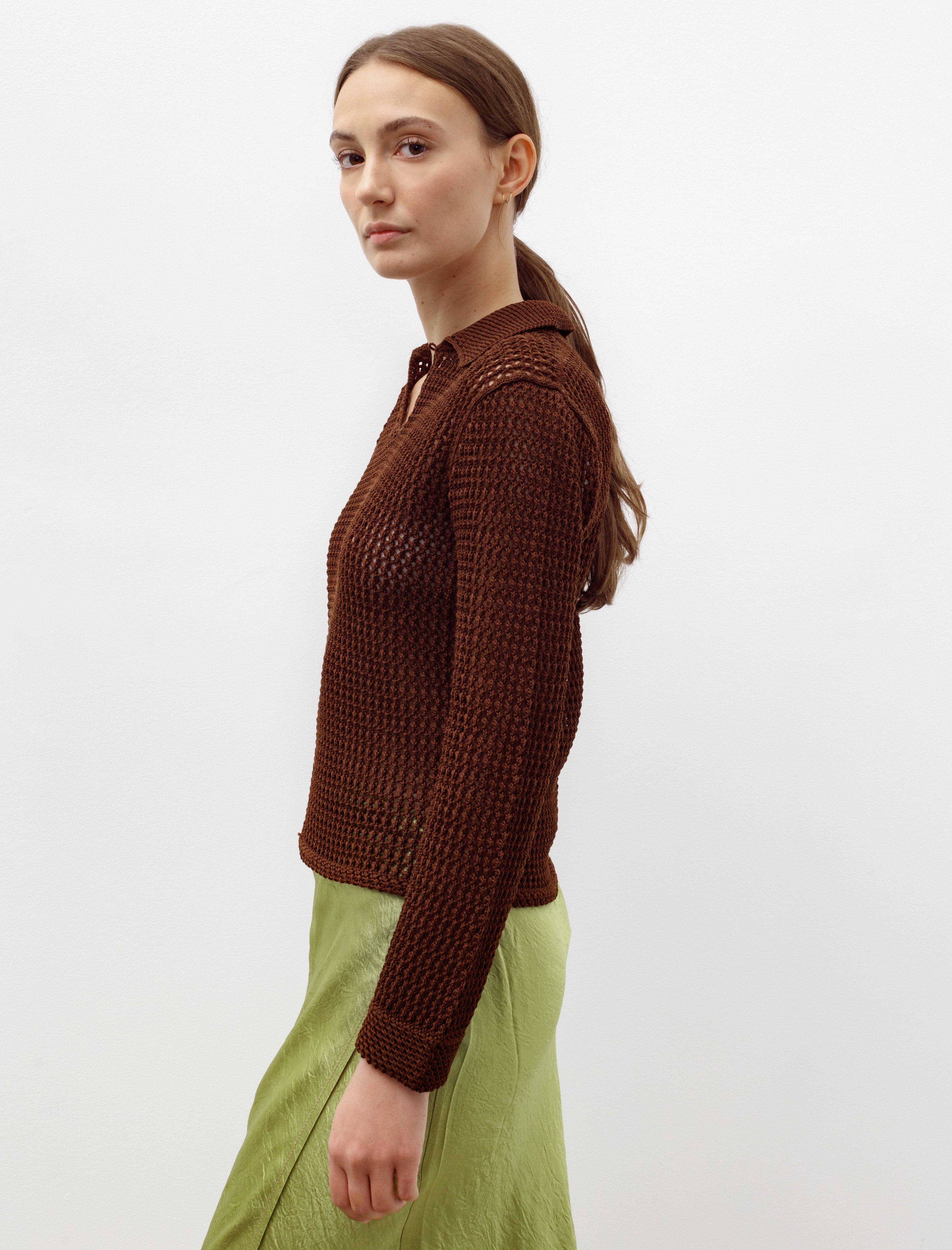 Bode Willows Pullover Brown