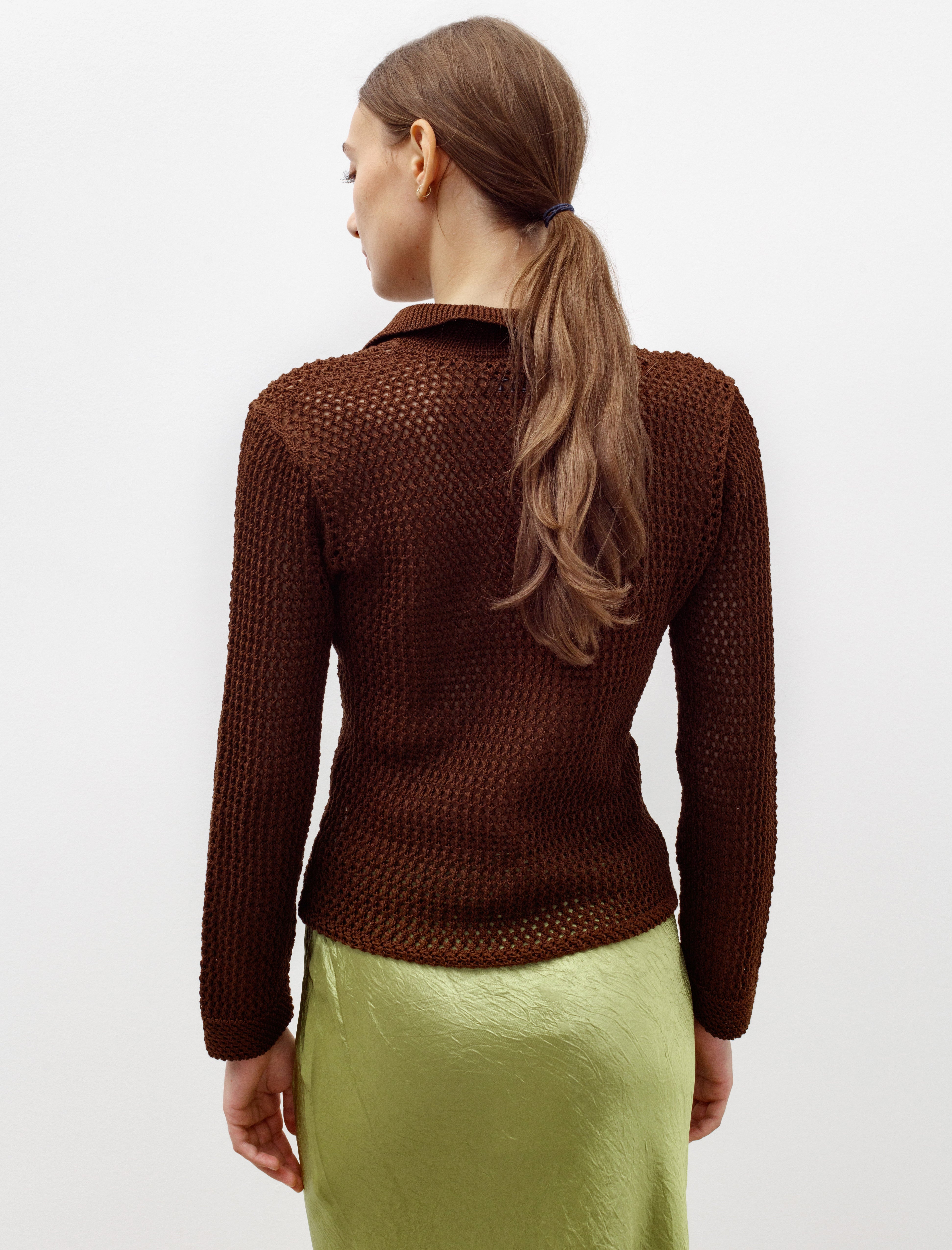 Bode Willows Pullover Brown