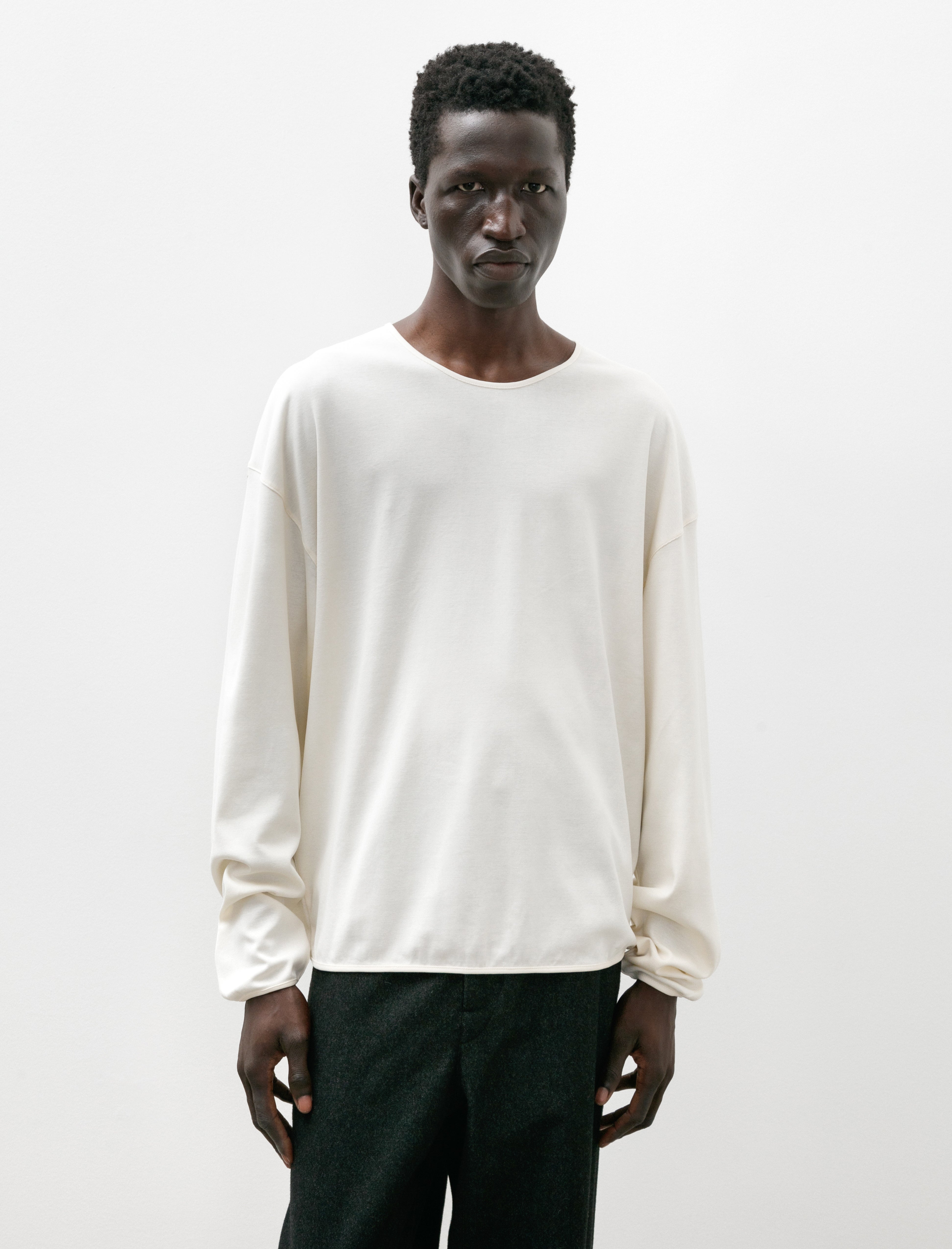 Lemaire LS Relaxed Tee Light Cream