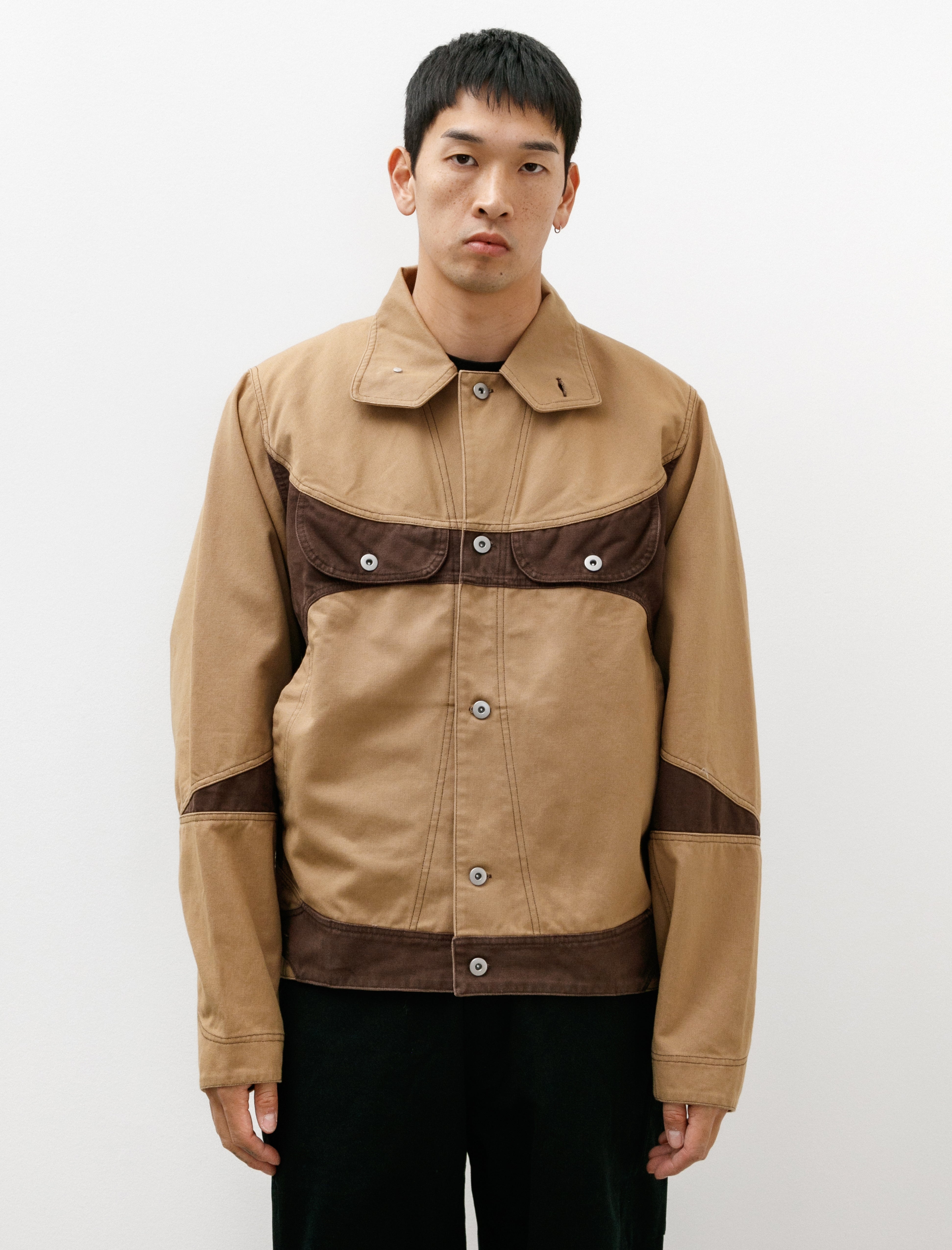 Colin Meredith Welder Button Jacket Wheat