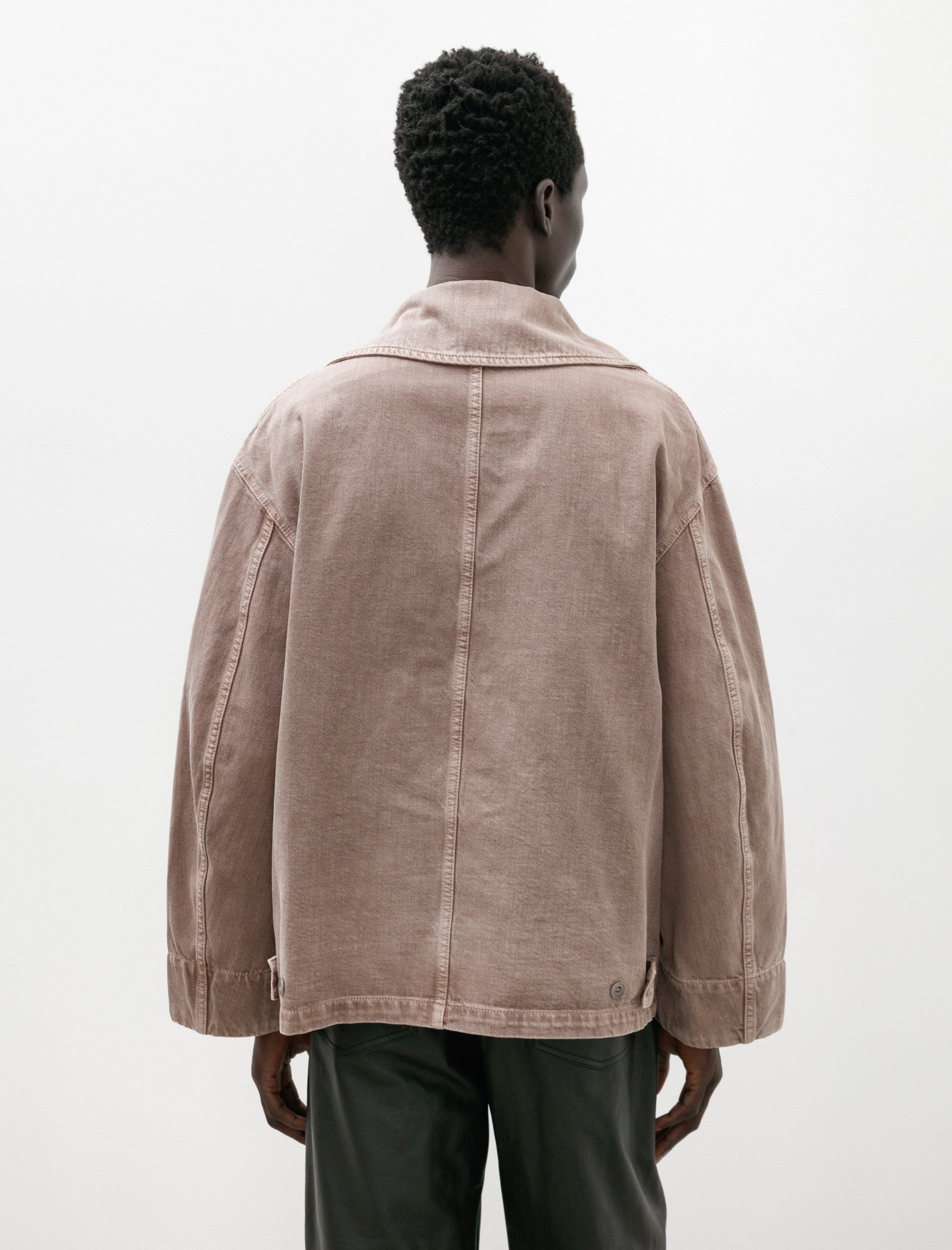 Lemaire Dispatch Jacket Denim Snow Mauve