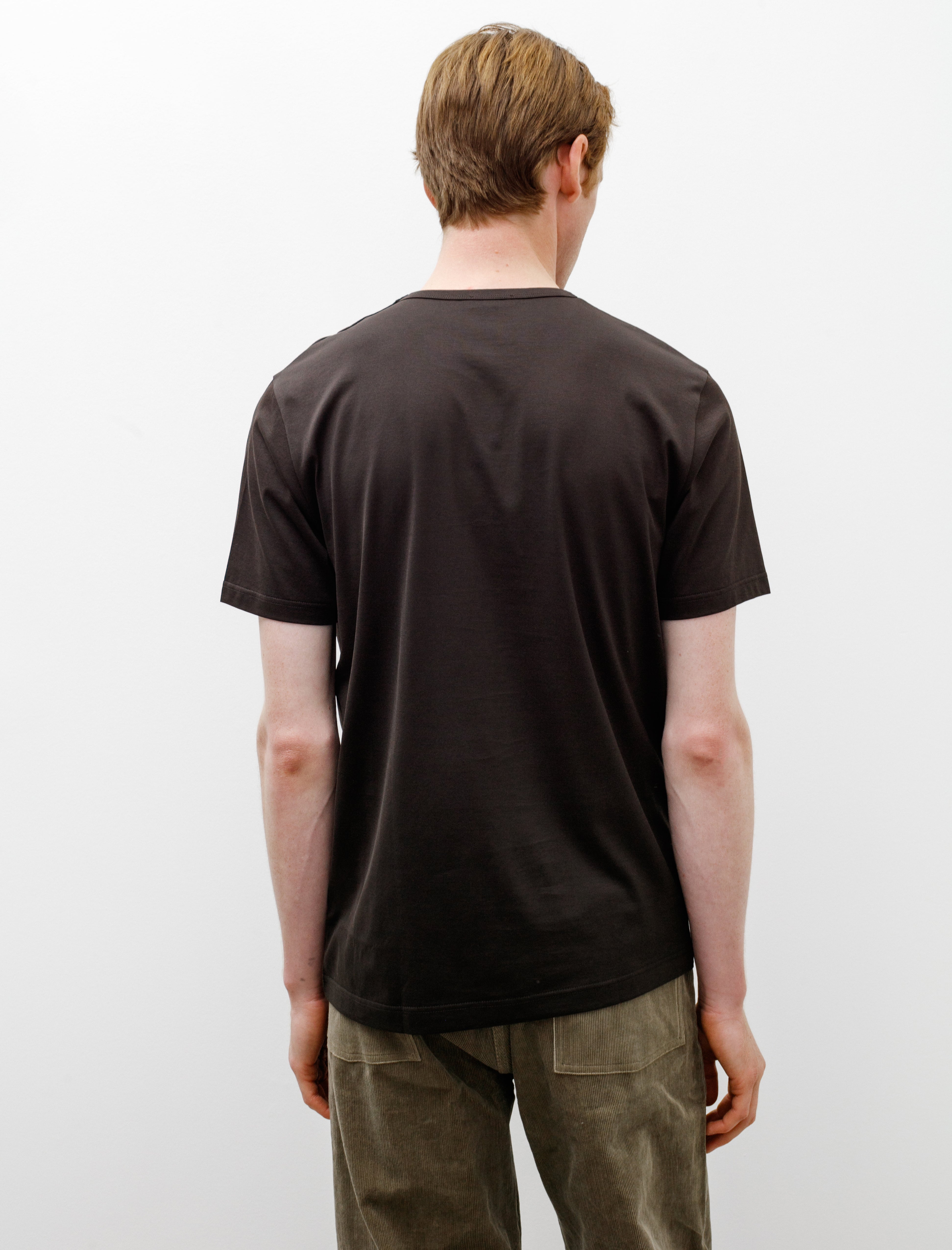 Sunspel SS Crew Neck T-Shirt Coffee