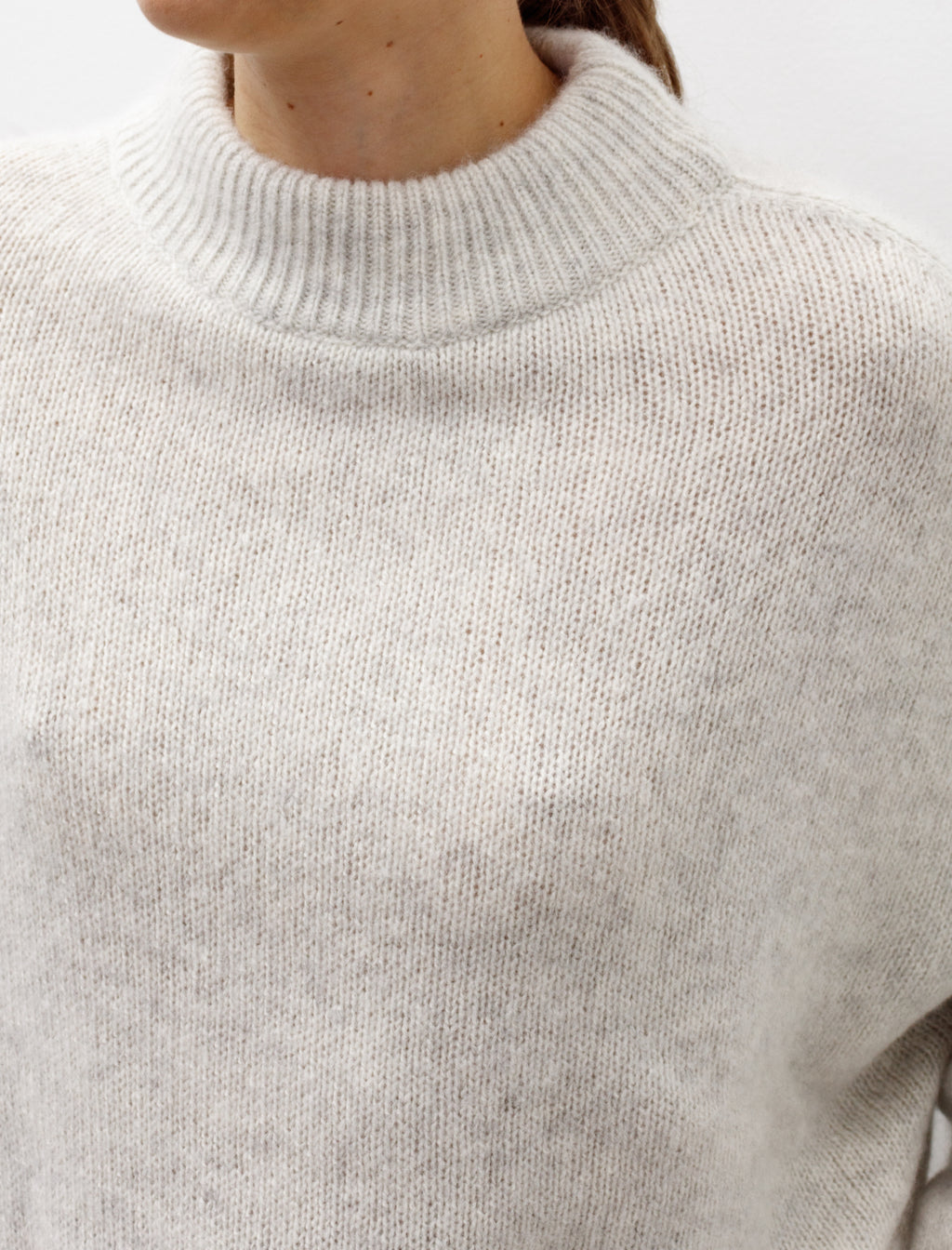 Silk And Cashmere Round Neck Jumper With Print