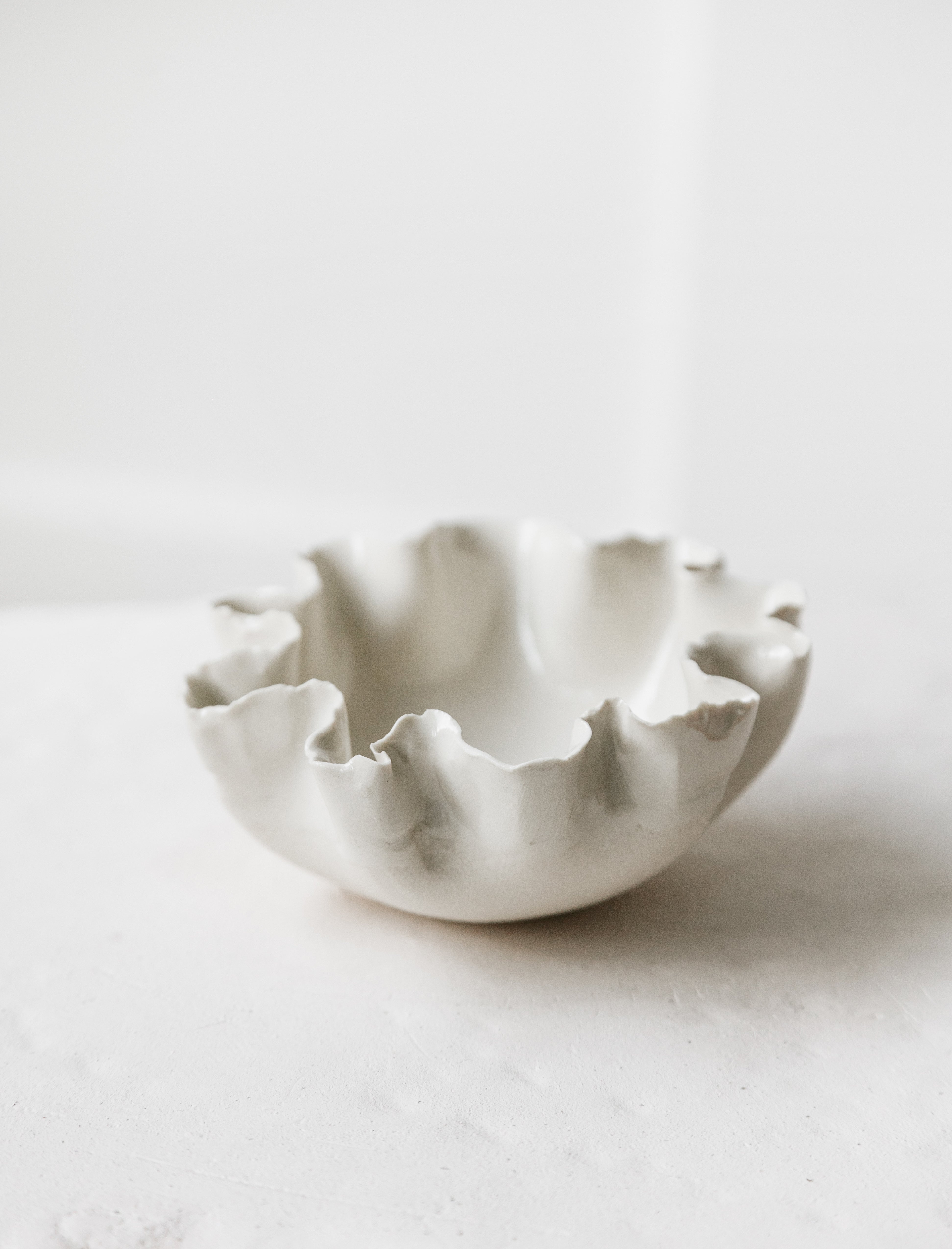 Nathalee Paolinelli Ruffle Dish Extra Small Cream