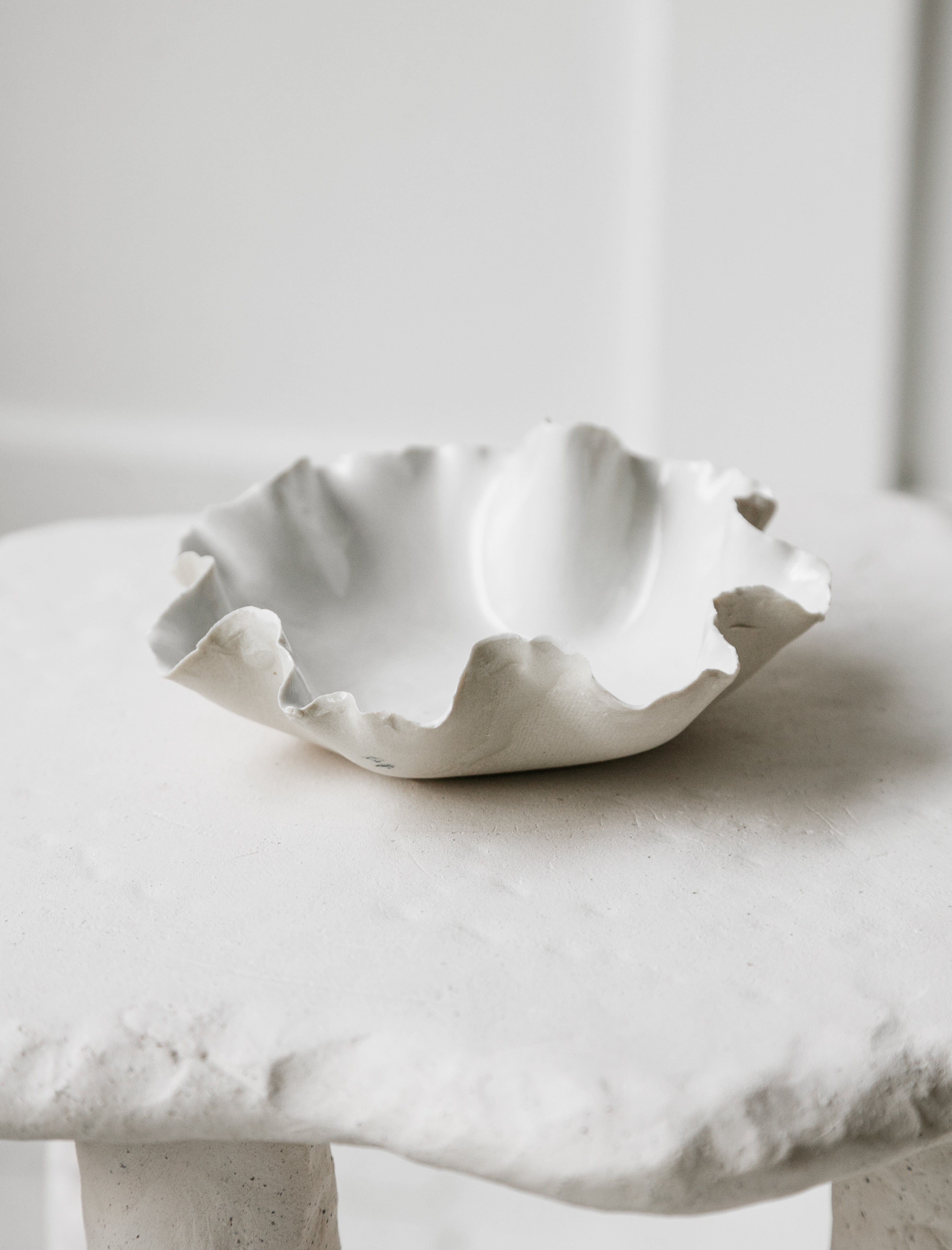 Nathalee Paolinelli Ruffle Dish Small White