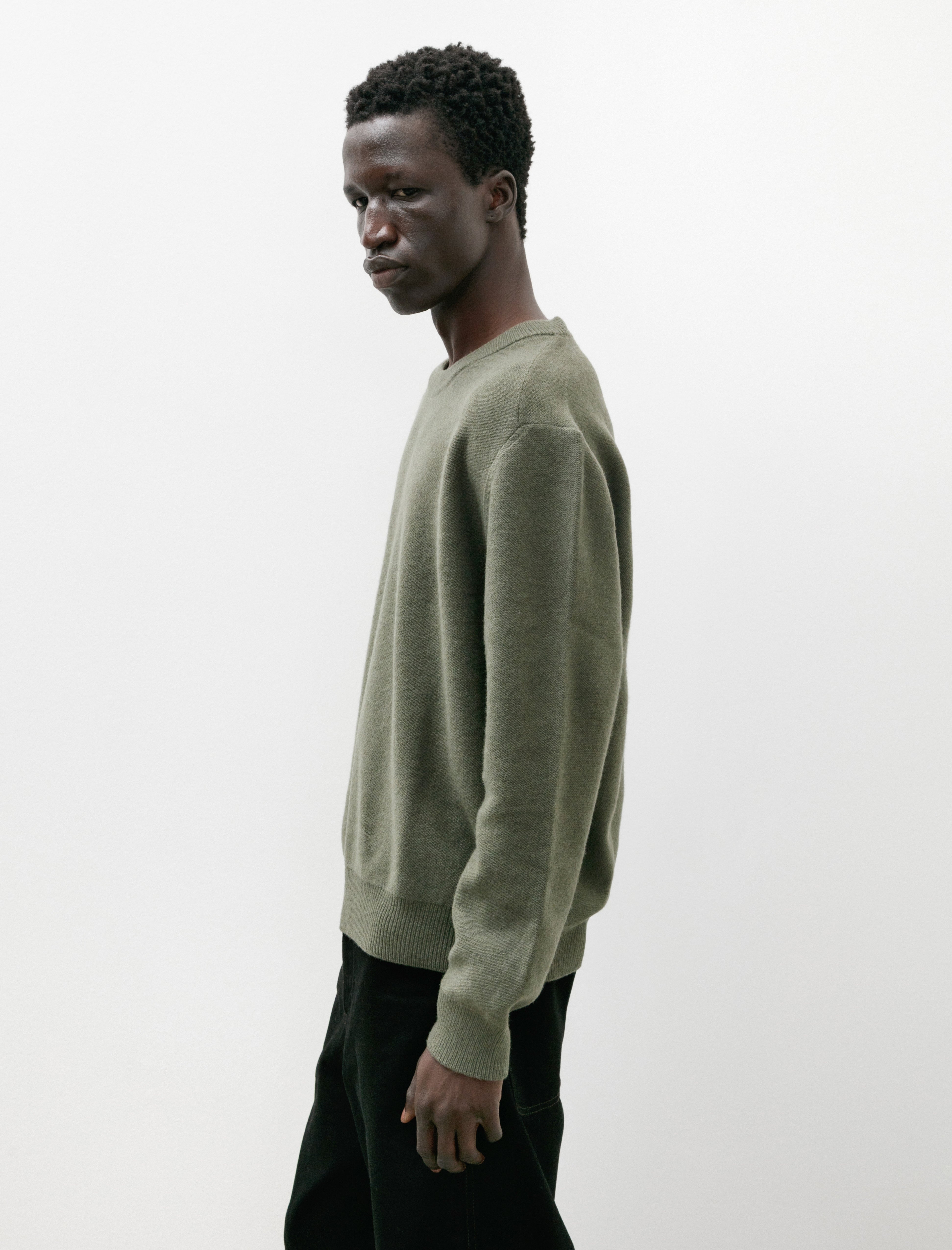 Lemaire Crew Neck Jumper Light Moss