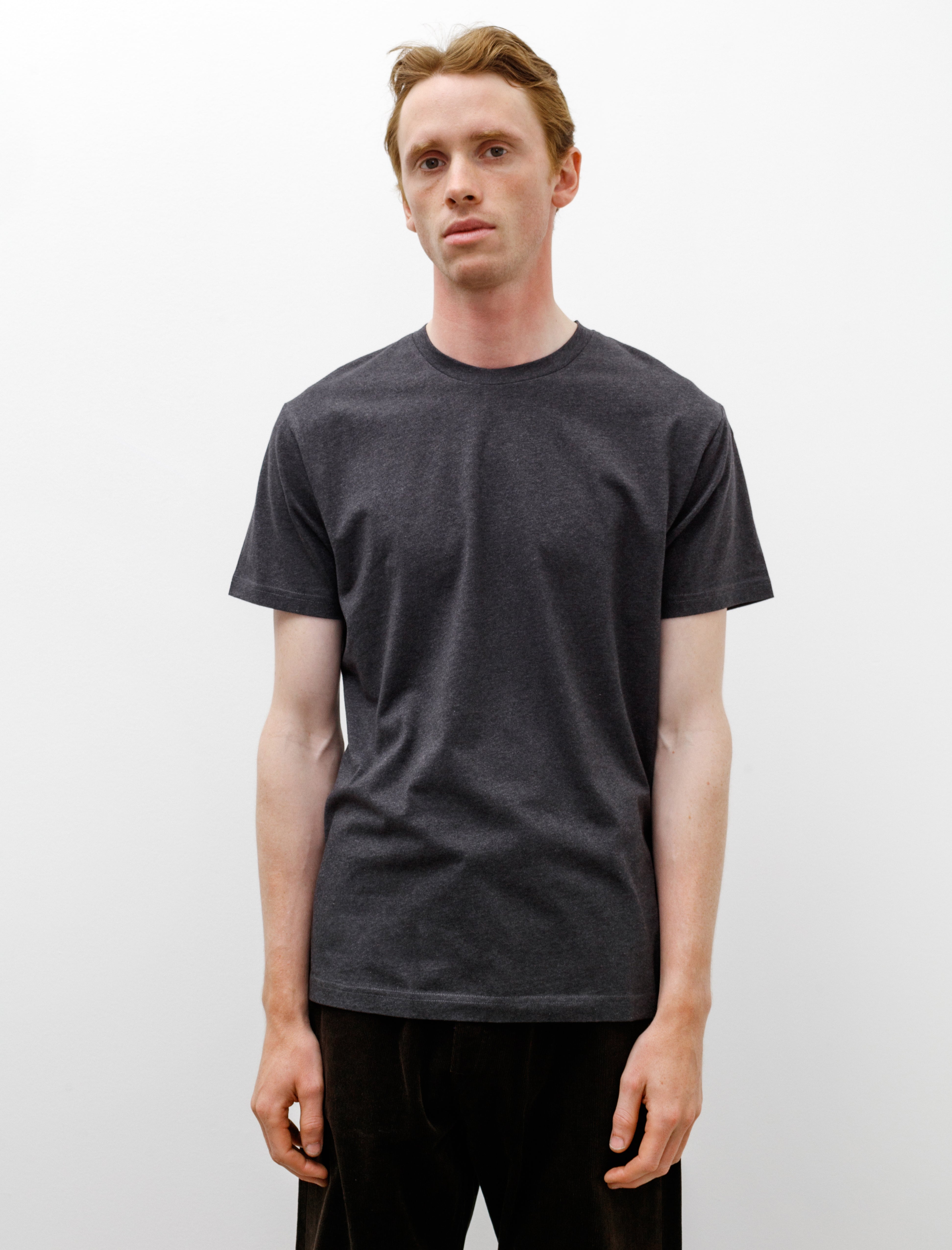 Sunspel Riviera T-Shirt Charcoal Melange