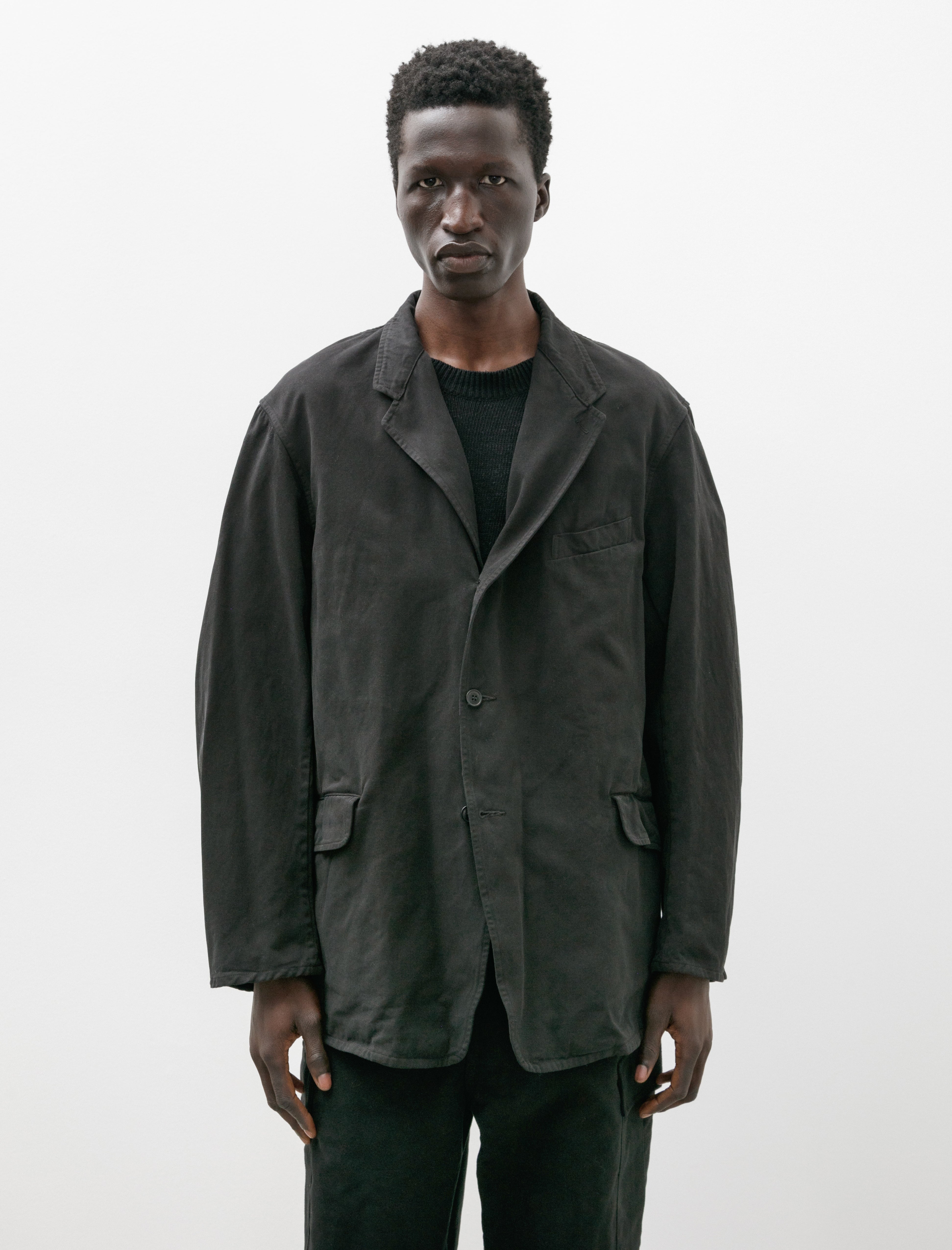 Comoli Garment Dyed Jacket Black