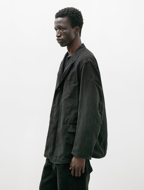 Comoli Garment Dyed Jacket Black