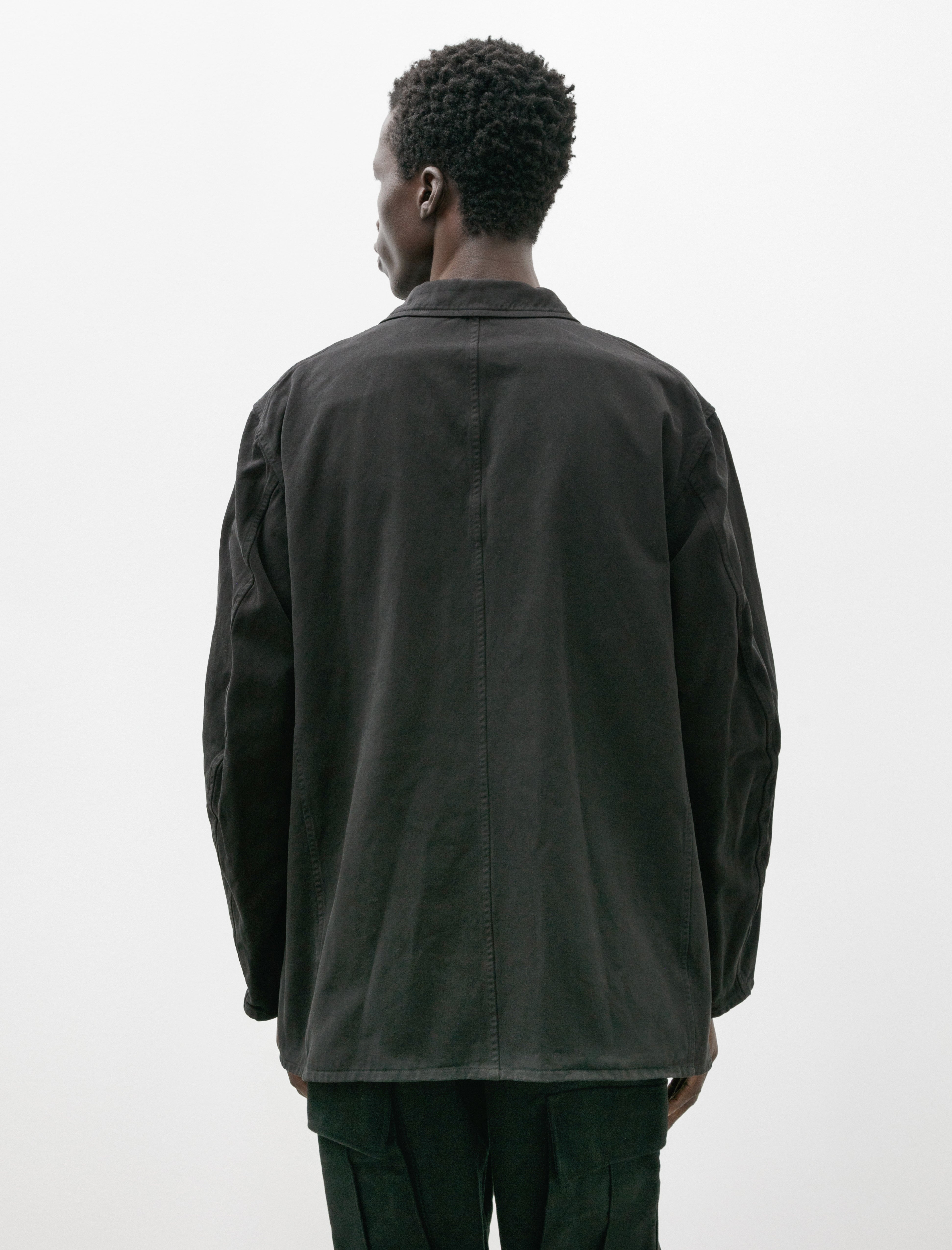 Comoli Garment Dyed Jacket Black