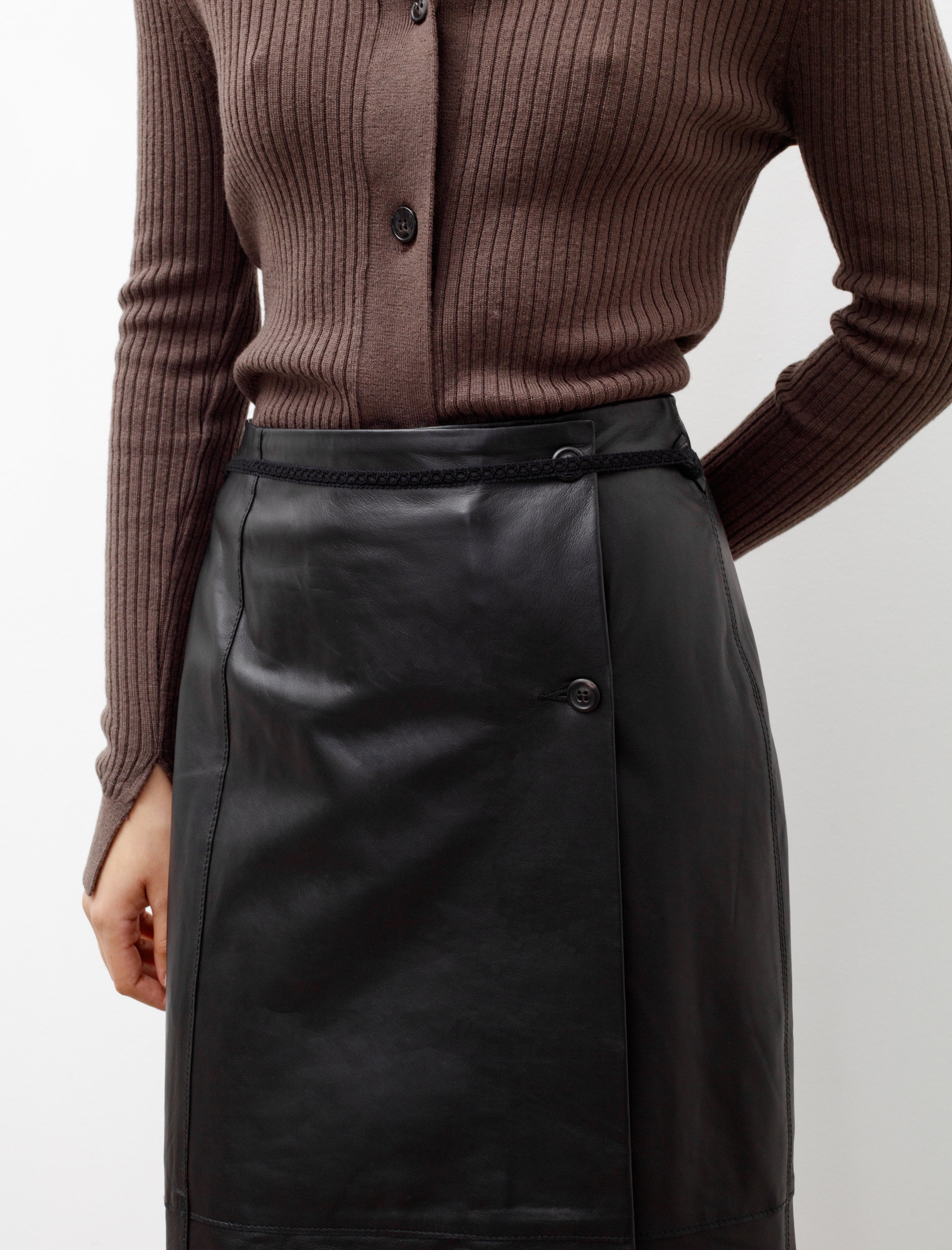 Our Legacy Leather Sarong Skirt Black – Neighbour