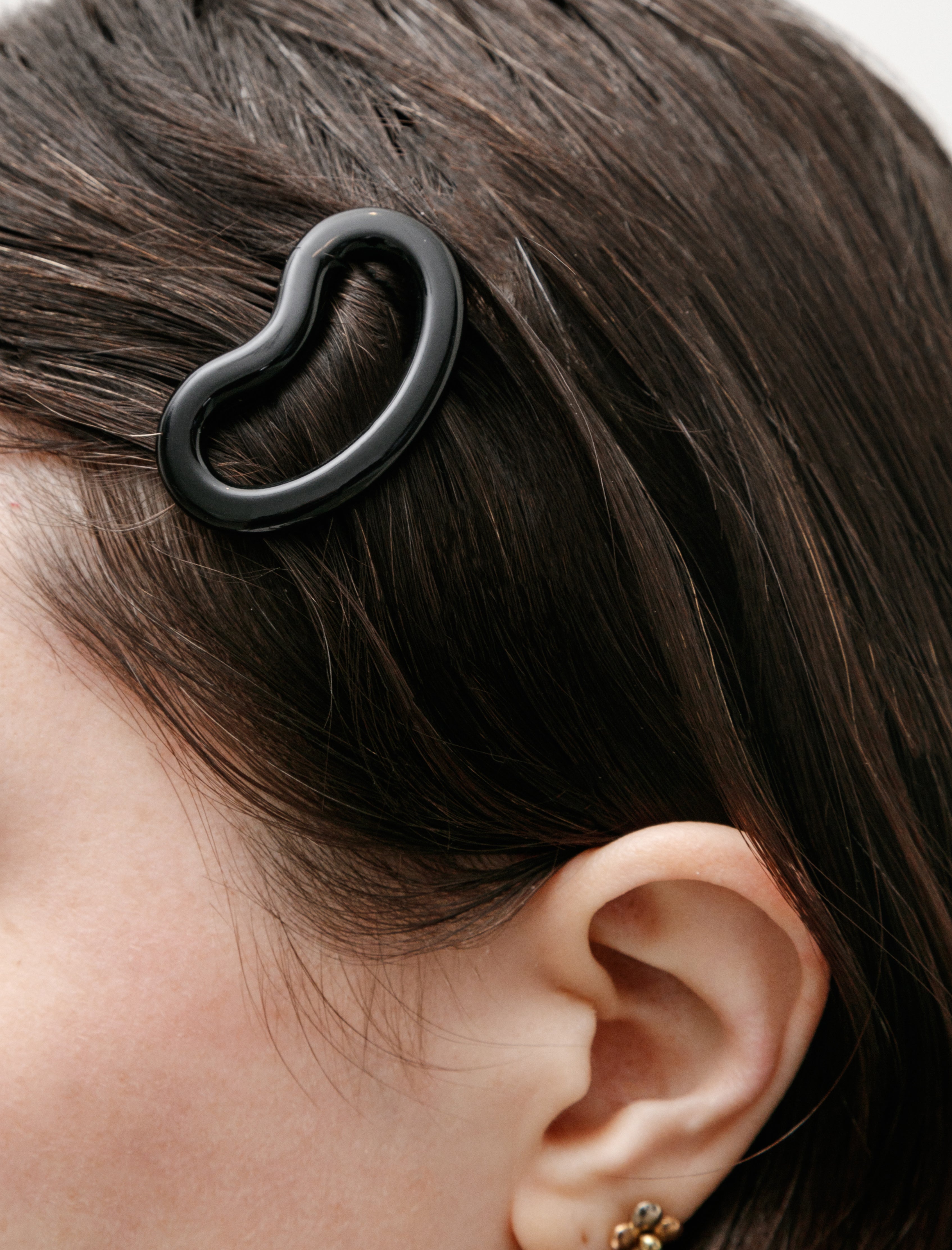 Gohar World Bean Hairclip Black