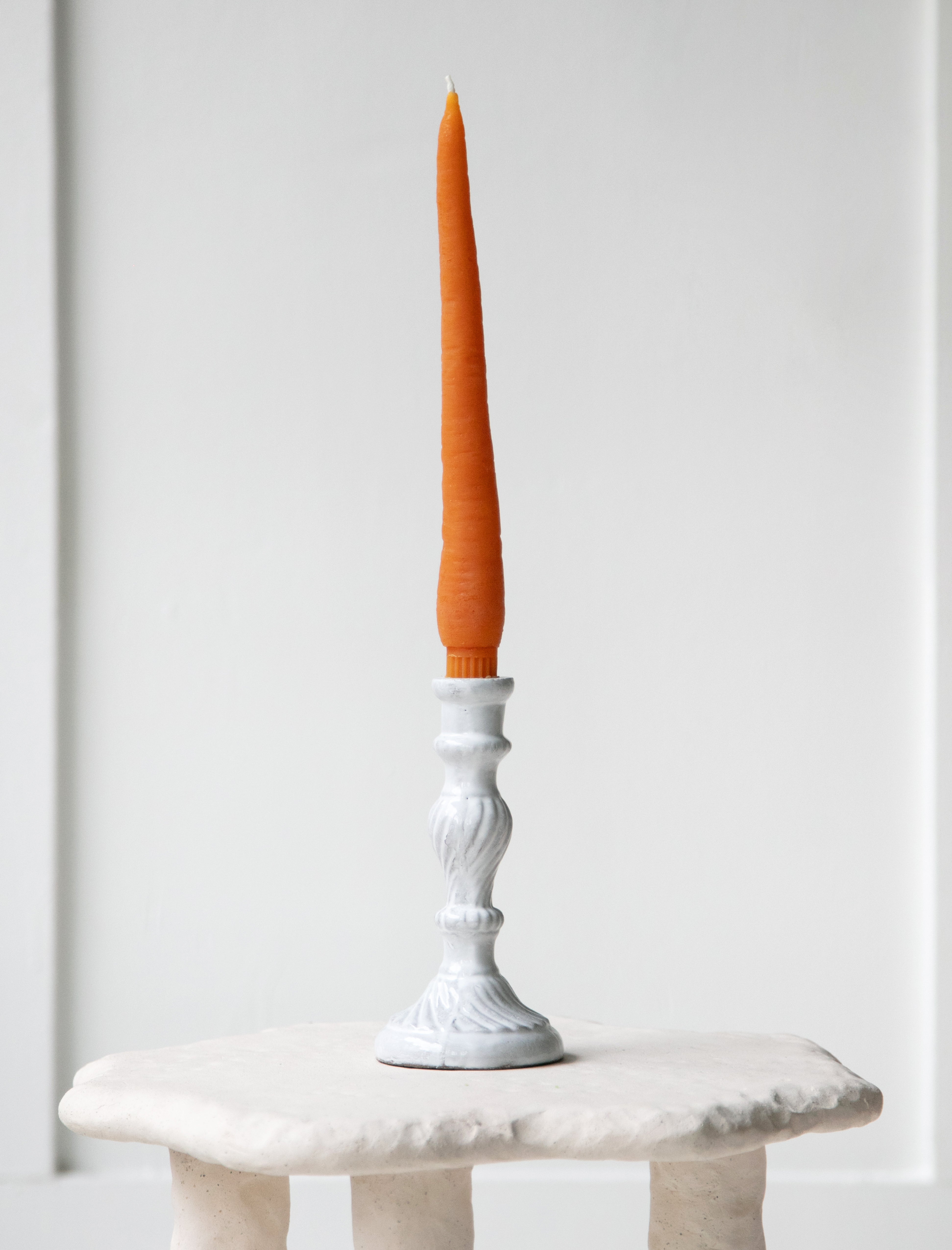 Happy Organics Carrot Taper Candle Pair